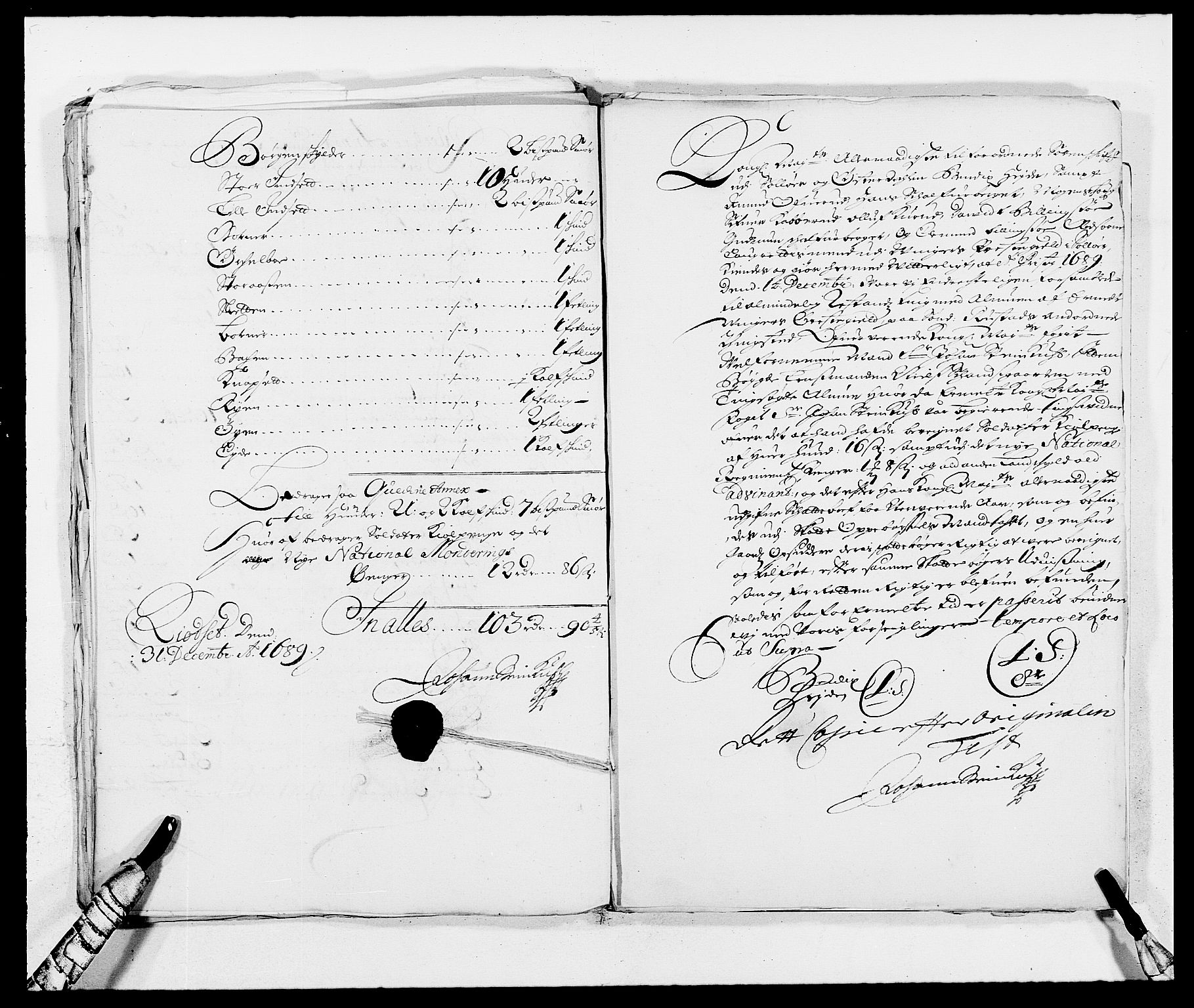 Rentekammeret inntil 1814, Reviderte regnskaper, Fogderegnskap, AV/RA-EA-4092/R13/L0827: Fogderegnskap Solør, Odal og Østerdal, 1689, p. 392