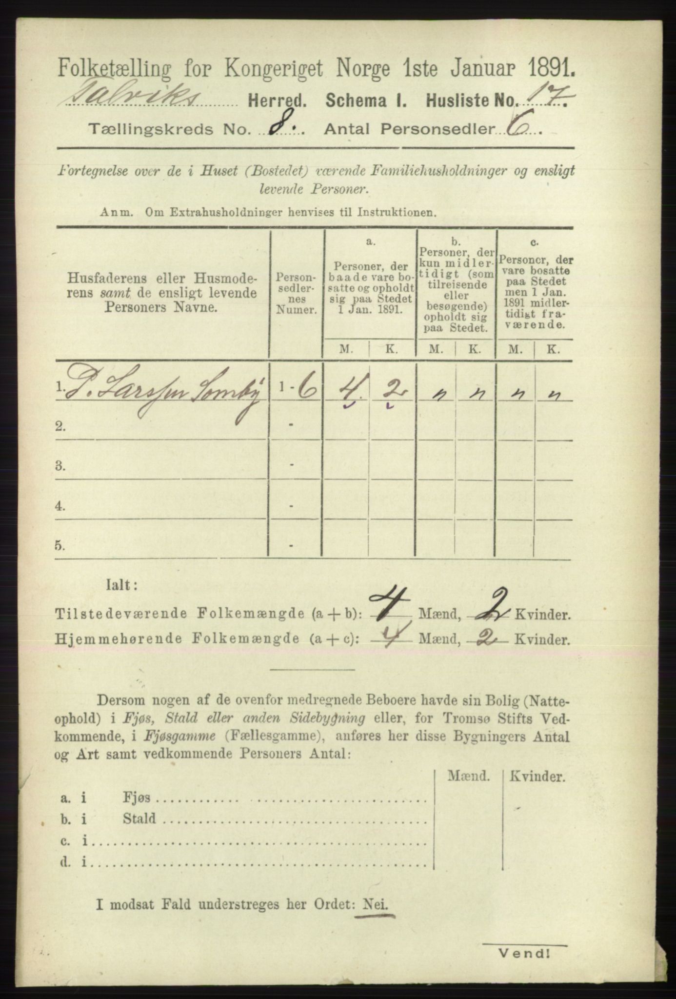 RA, 1891 census for 2013 Talvik, 1891, p. 2053