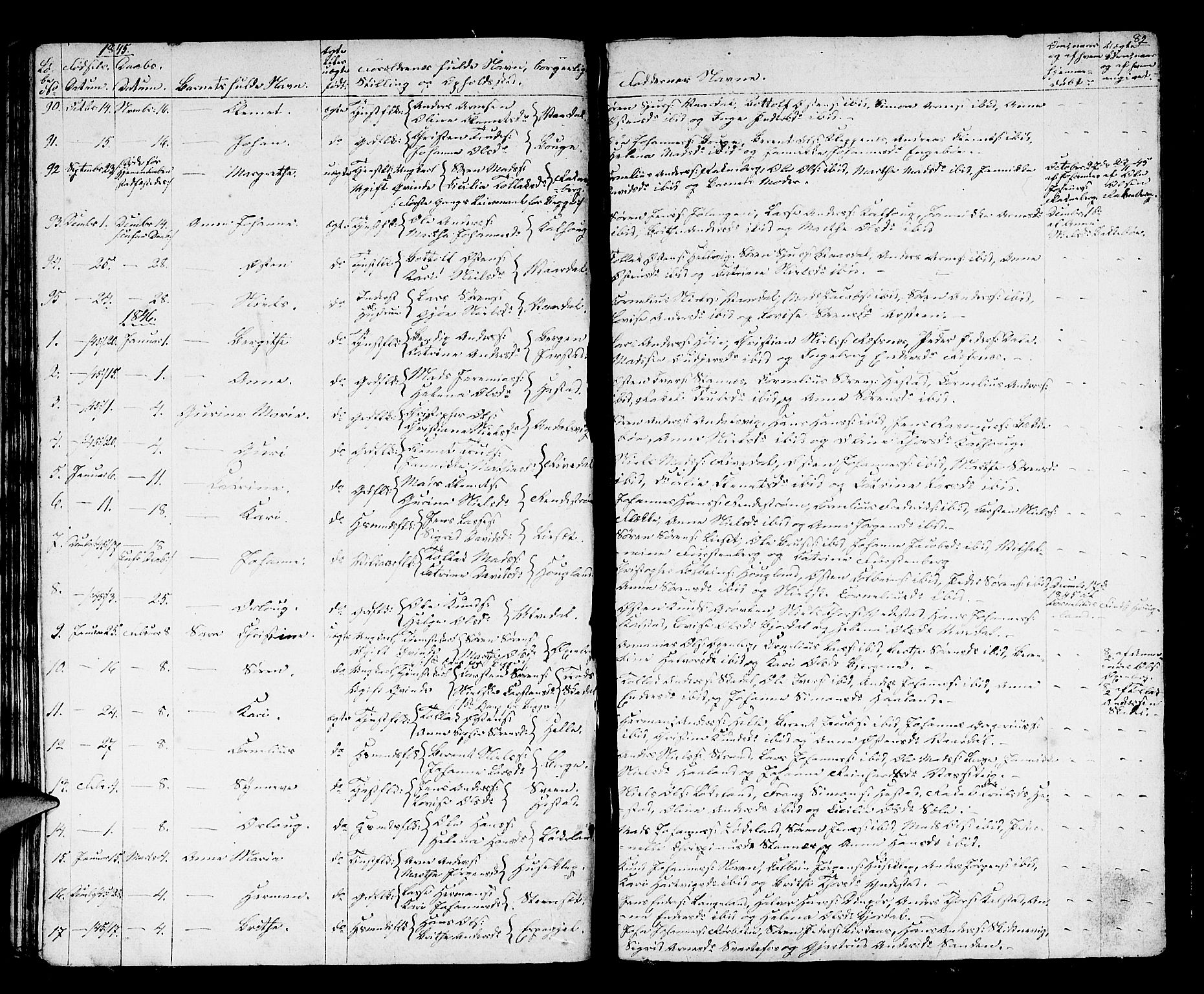 Fjaler sokneprestembete, AV/SAB-A-79801/H/Hab/Haba/L0001: Parish register (copy) no. A 1, 1836-1846, p. 82