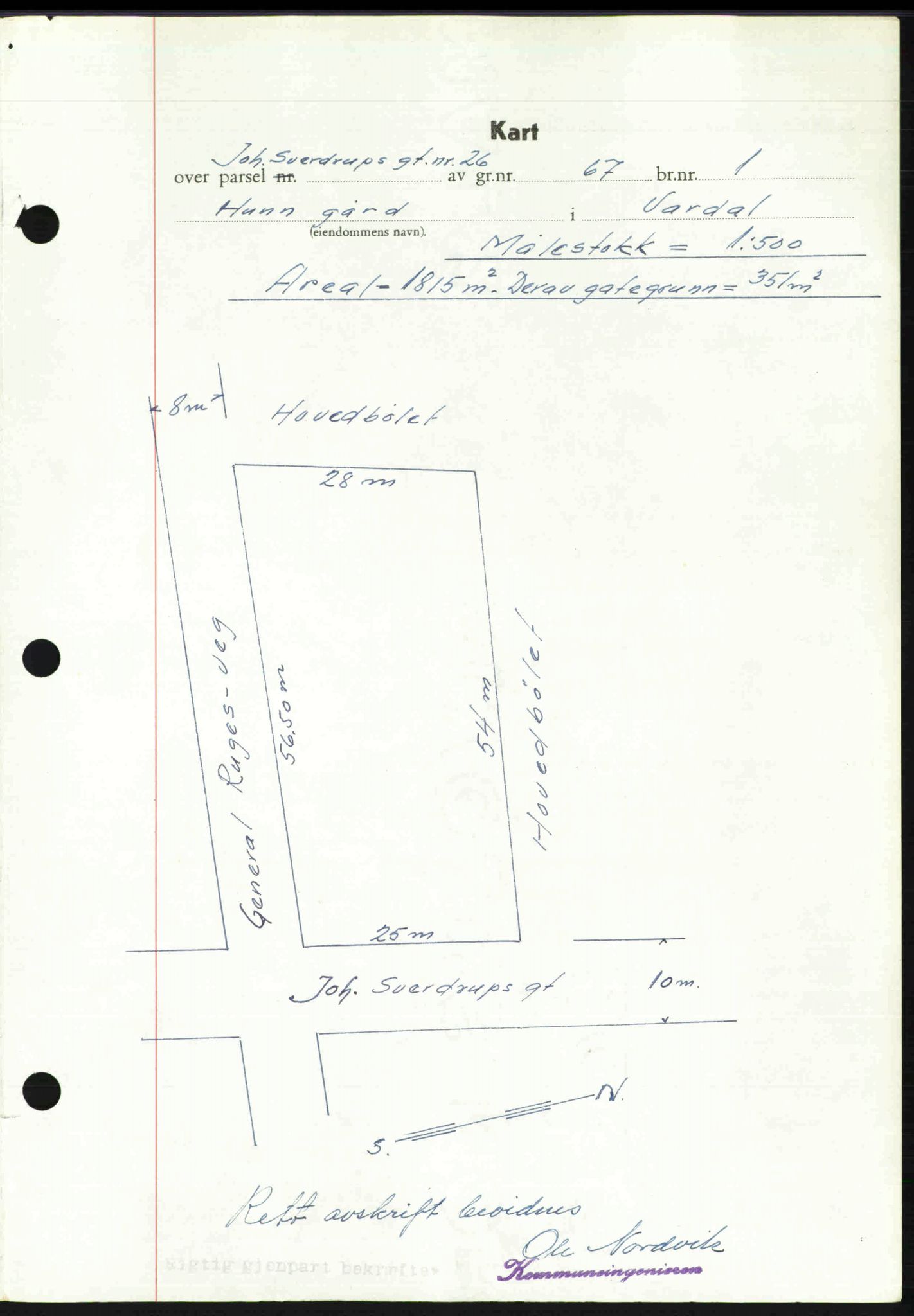 Toten tingrett, SAH/TING-006/H/Hb/Hbc/L0020: Mortgage book no. Hbc-20, 1948-1948, Diary no: : 3507/1948