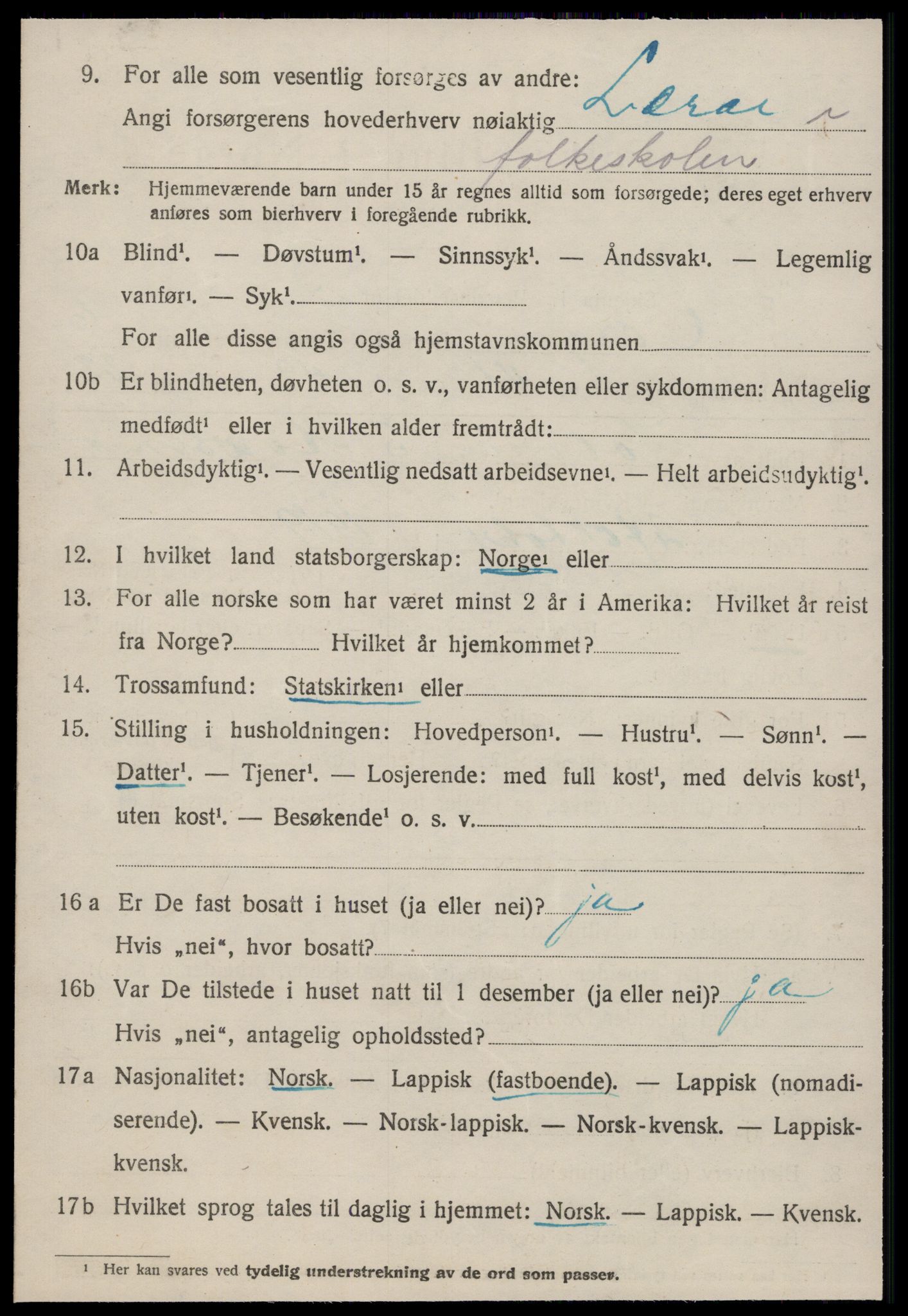 SAT, 1920 census for Horg, 1920, p. 4573