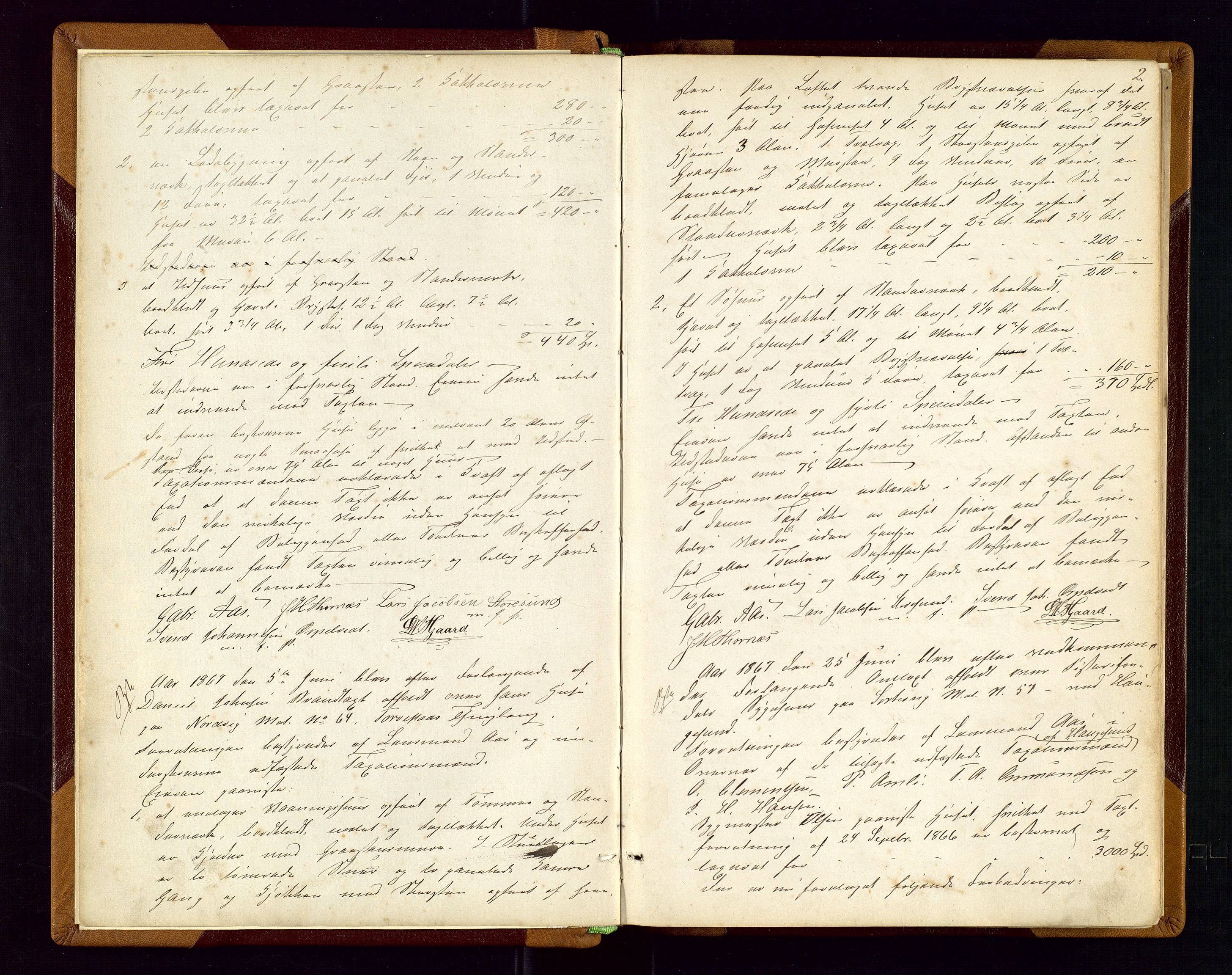 Torvestad lensmannskontor, AV/SAST-A-100307/1/Goa/L0001: "Brandtaxationsprotokol for Torvestad Thinglag", 1867-1883, p. 1b-2a