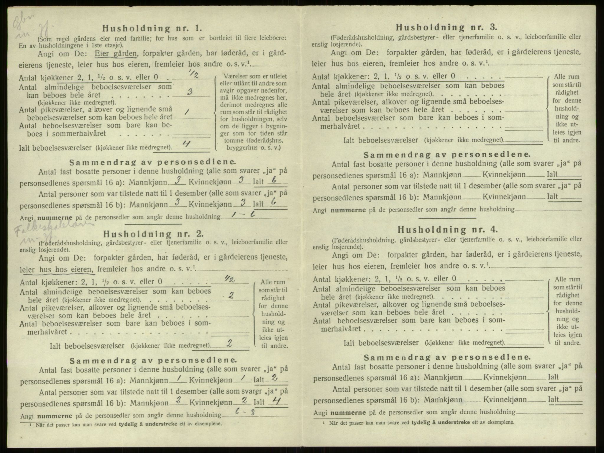 SAB, 1920 census for Stryn, 1920, p. 398