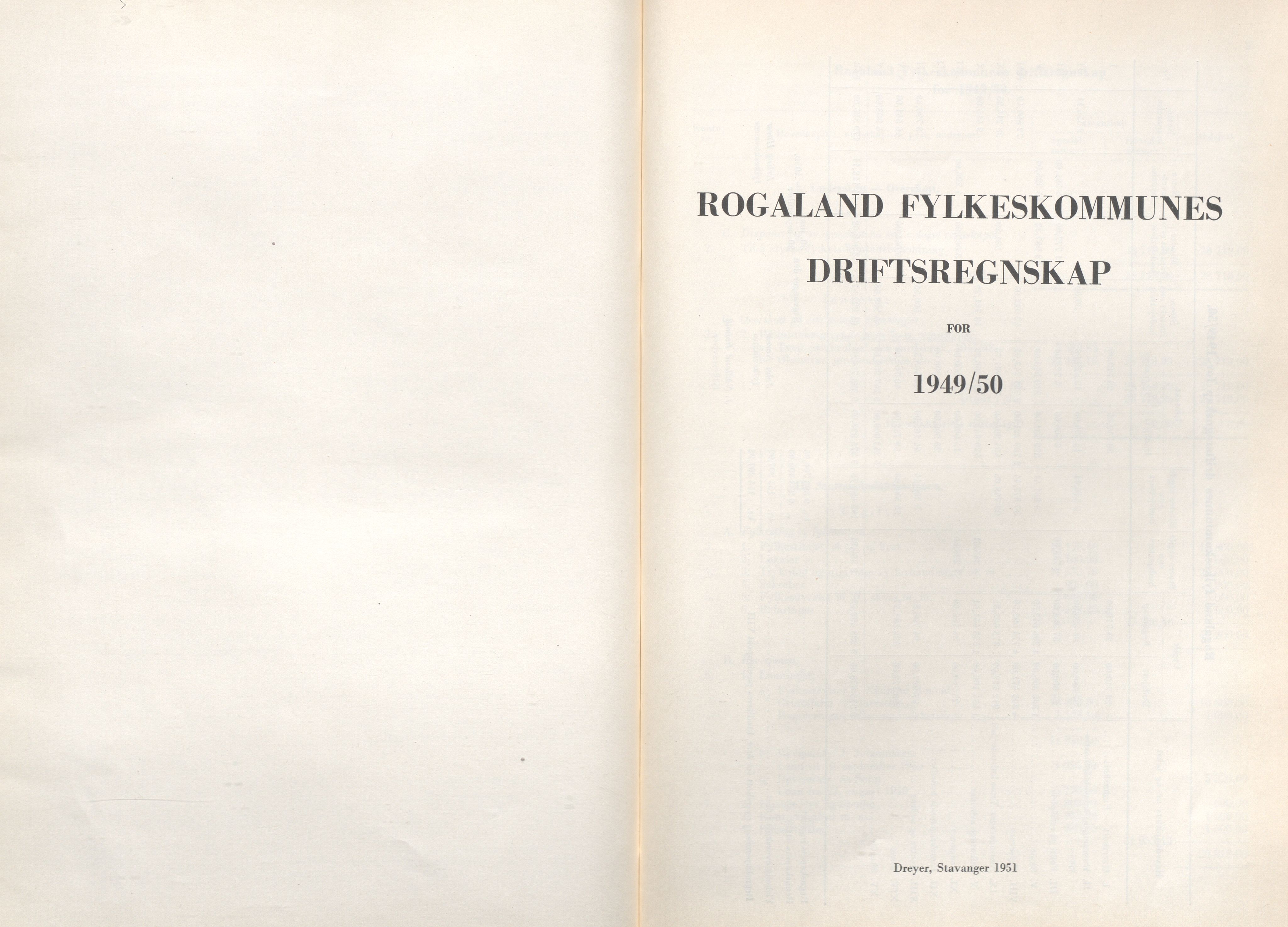 Rogaland fylkeskommune - Fylkesrådmannen , IKAR/A-900/A/Aa/Aaa/L0070: Møtebok , 1951