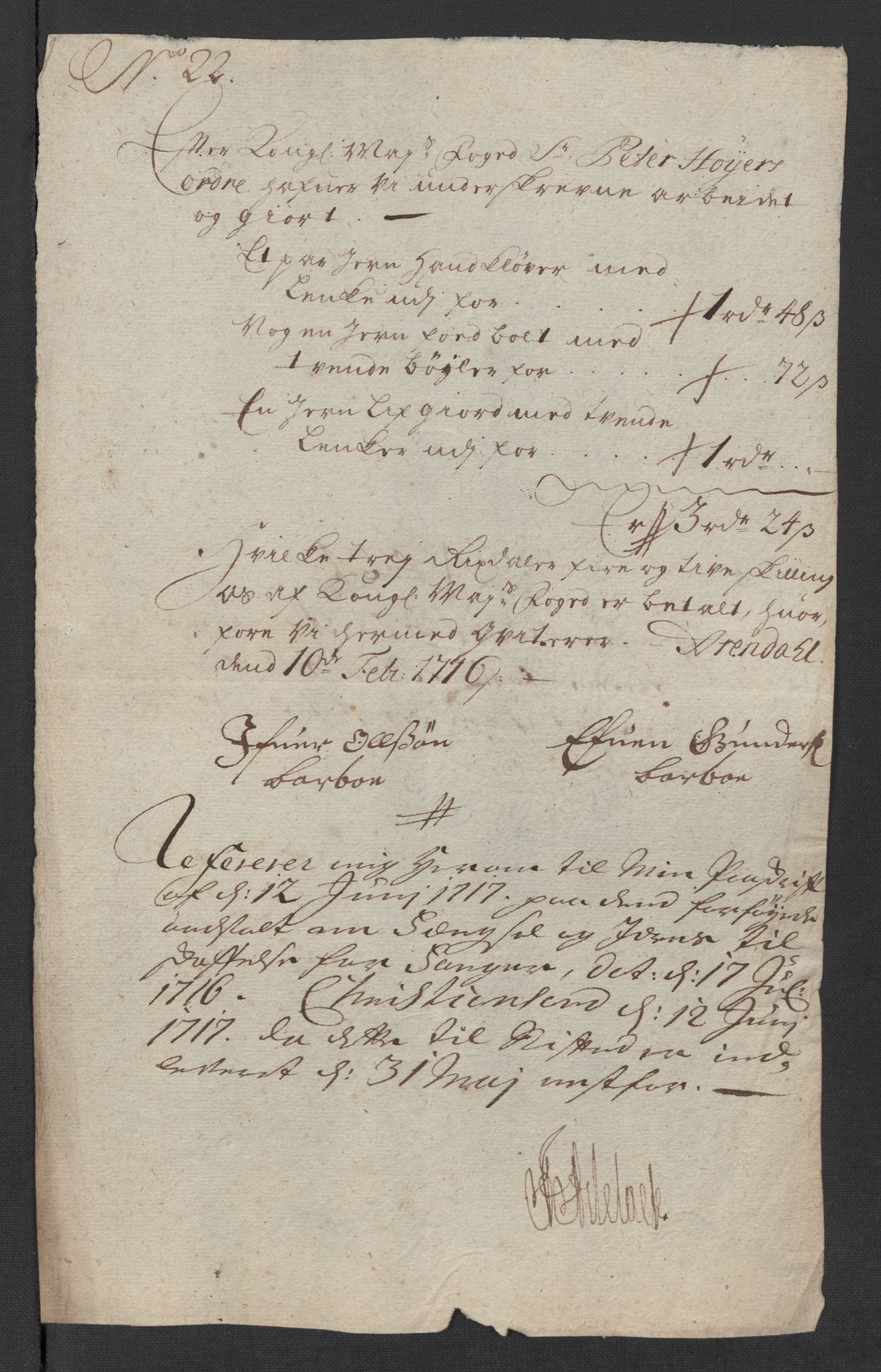 Rentekammeret inntil 1814, Reviderte regnskaper, Fogderegnskap, RA/EA-4092/R39/L2325: Fogderegnskap Nedenes, 1716, p. 337