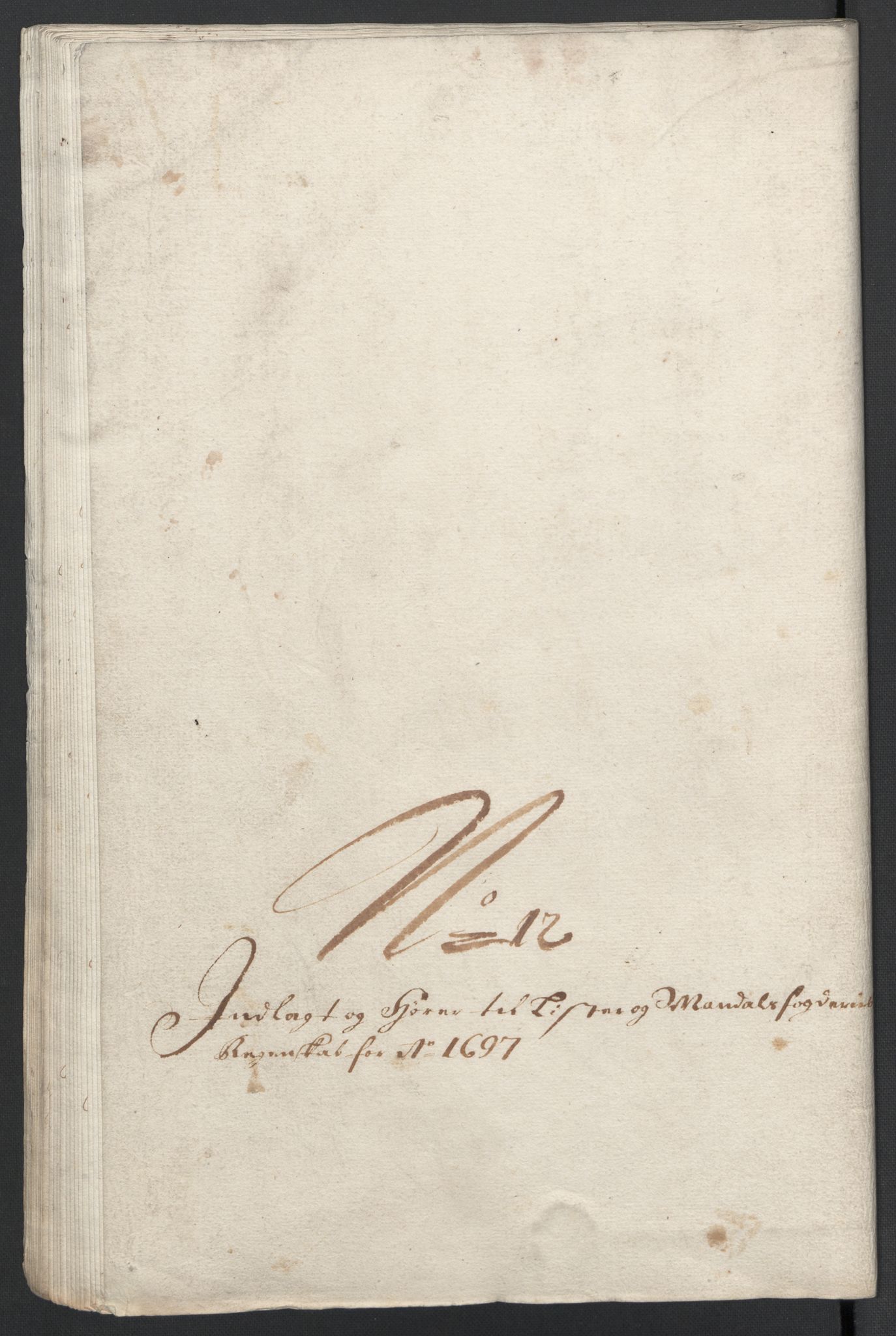 Rentekammeret inntil 1814, Reviderte regnskaper, Fogderegnskap, RA/EA-4092/R43/L2546: Fogderegnskap Lista og Mandal, 1696-1697, p. 289