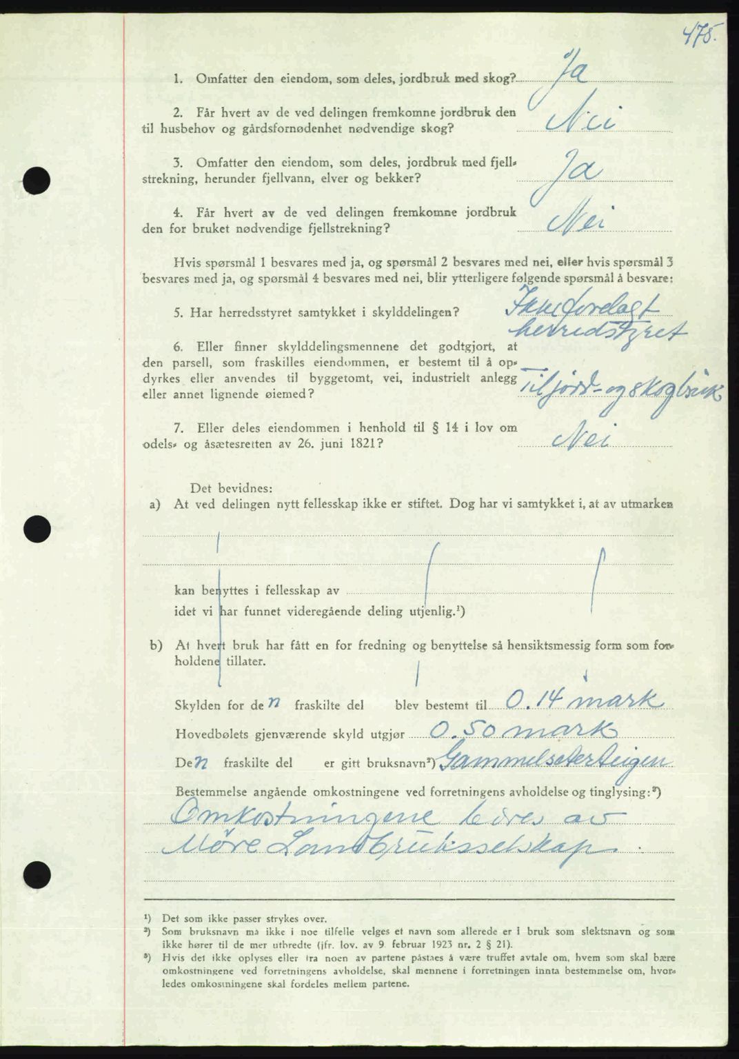 Nordmøre sorenskriveri, AV/SAT-A-4132/1/2/2Ca: Mortgage book no. A106, 1947-1947, Diary no: : 2387/1947