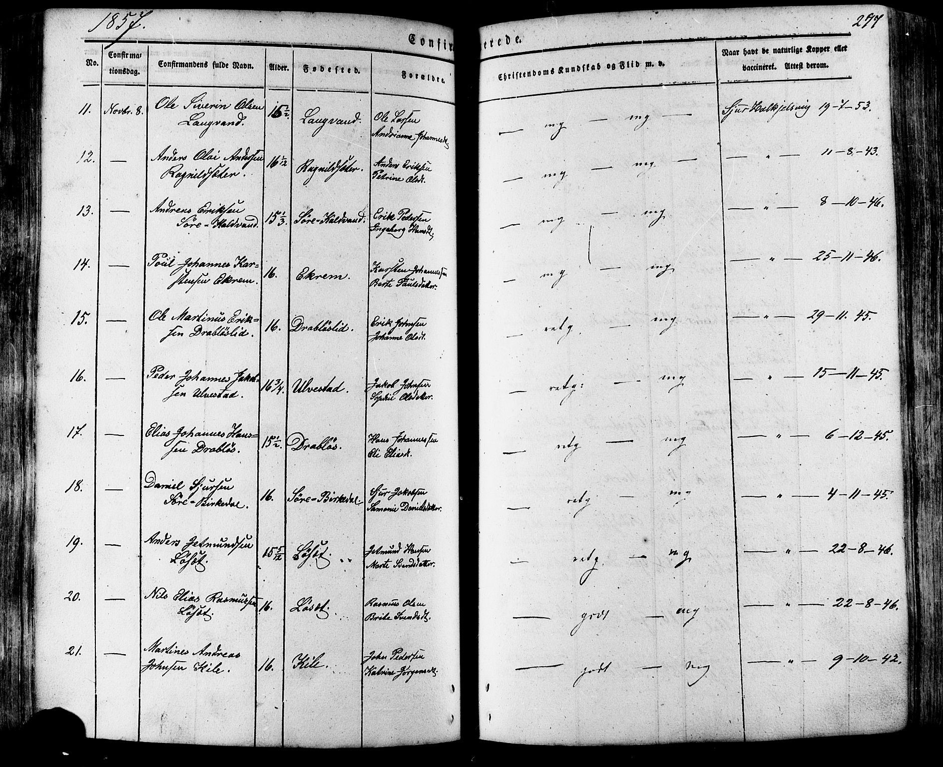 Ministerialprotokoller, klokkerbøker og fødselsregistre - Møre og Romsdal, AV/SAT-A-1454/511/L0140: Parish register (official) no. 511A07, 1851-1878, p. 277