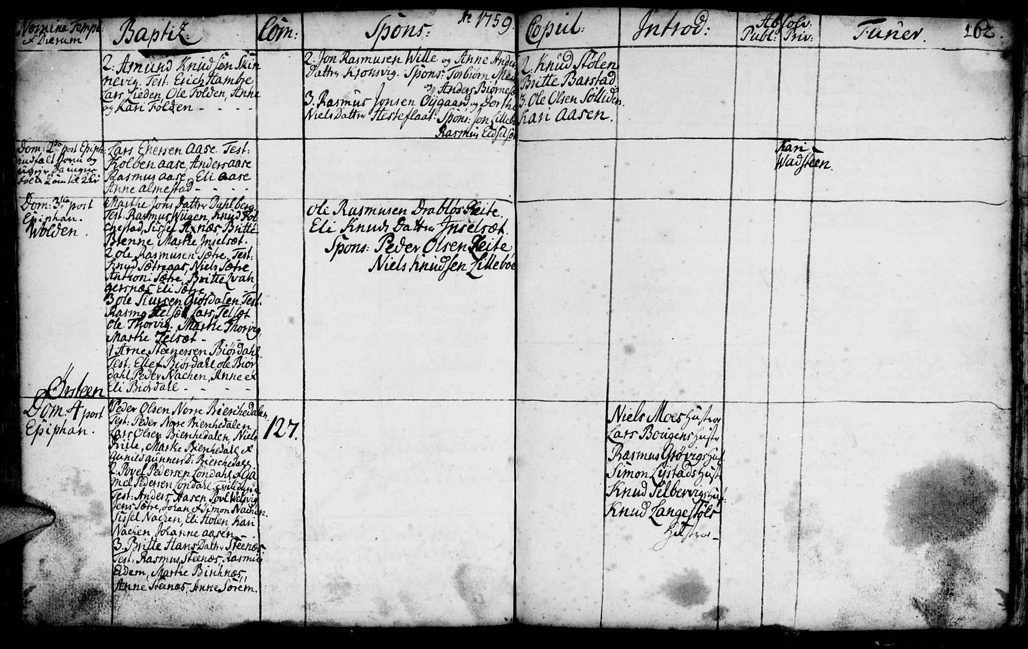 Ministerialprotokoller, klokkerbøker og fødselsregistre - Møre og Romsdal, AV/SAT-A-1454/511/L0135: Parish register (official) no. 511A02, 1741-1760, p. 162