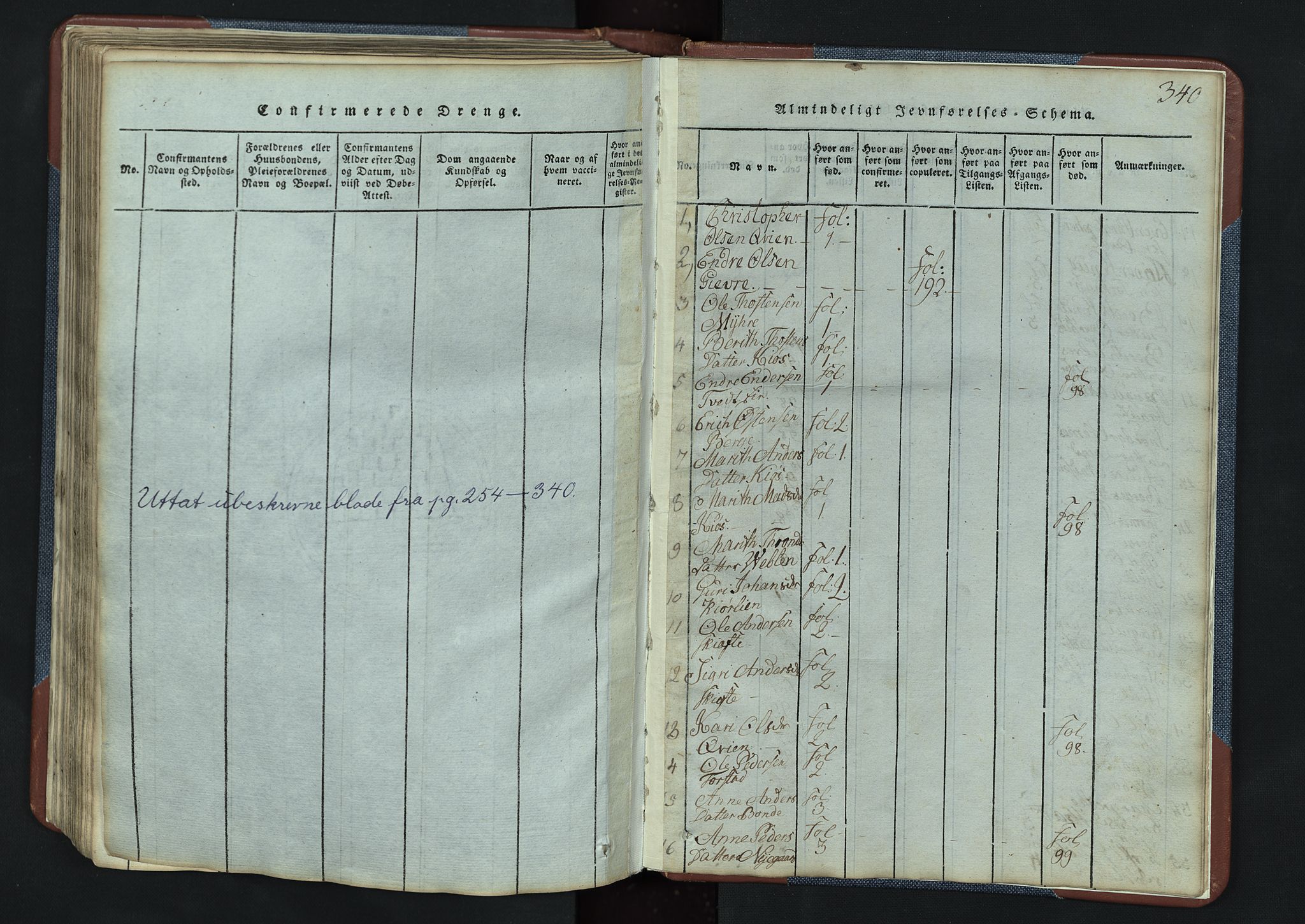 Vang prestekontor, Valdres, AV/SAH-PREST-140/H/Hb/L0003: Parish register (copy) no. 3, 1814-1892, p. 340