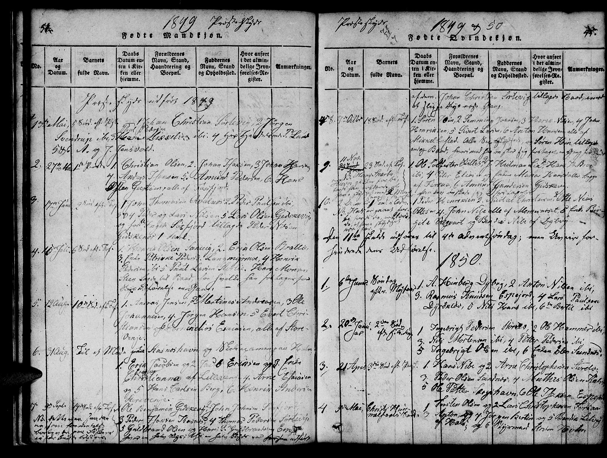 Tranøy sokneprestkontor, SATØ/S-1313/I/Ia/Iab/L0009klokker: Parish register (copy) no. 9, 1829-1834, p. 54-55