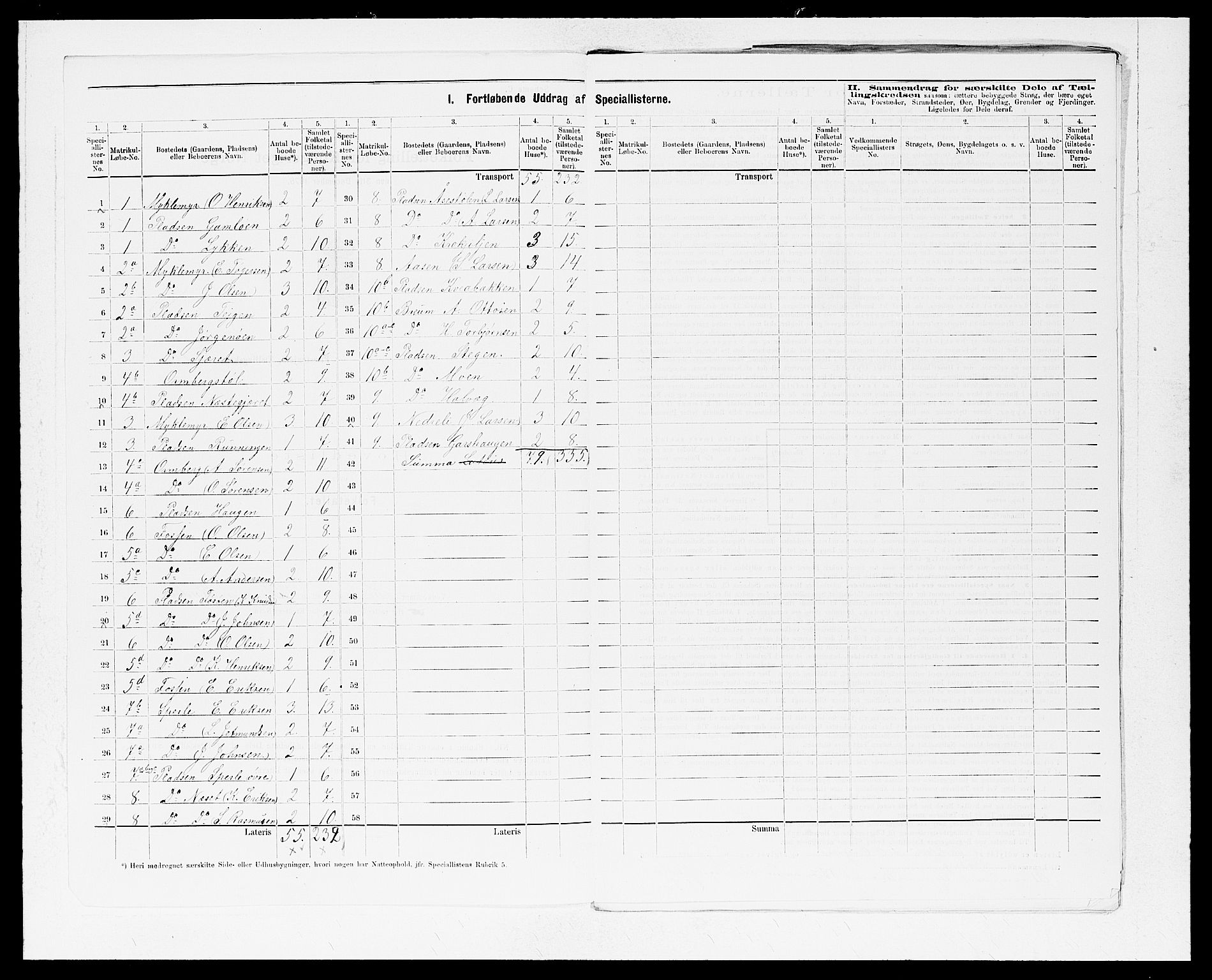 SAB, 1875 census for 1427P Jostedal, 1875, p. 3