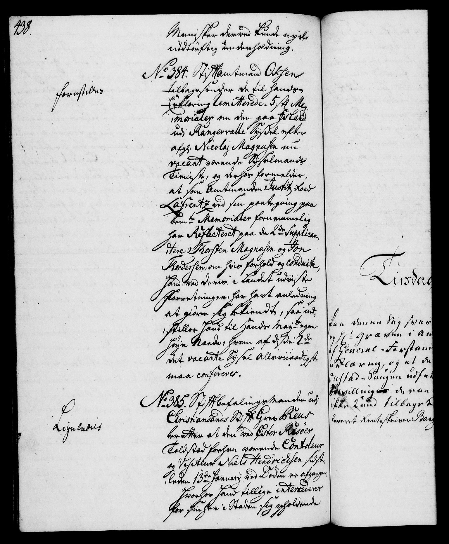 Rentekammeret, Kammerkanselliet, AV/RA-EA-3111/G/Gh/Gha/L0024: Norsk ekstraktmemorialprotokoll (merket RK 53.69), 1742-1743, p. 438