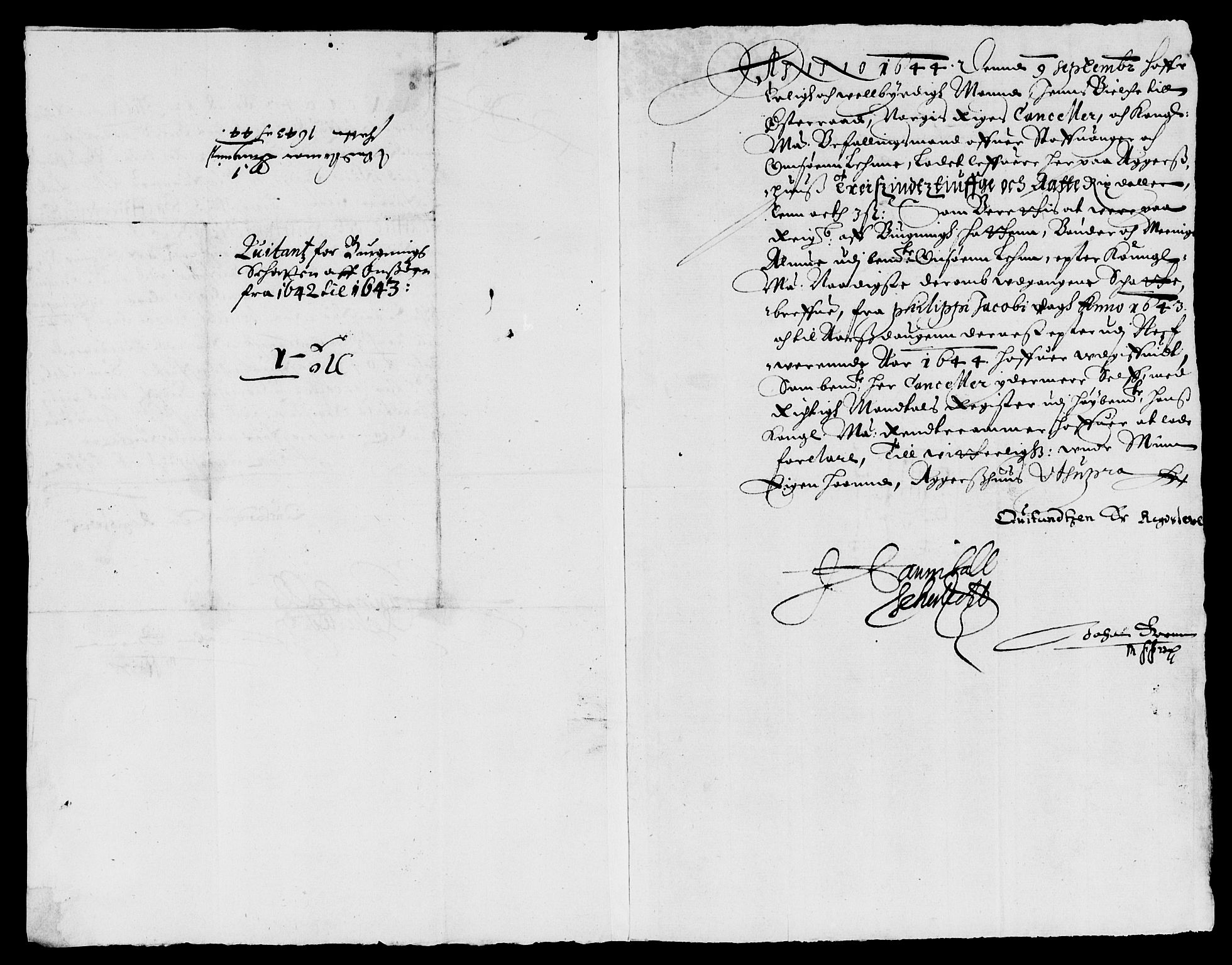 Rentekammeret inntil 1814, Reviderte regnskaper, Lensregnskaper, AV/RA-EA-5023/R/Rb/Rbe/L0002: Onsøy len, 1615-1650