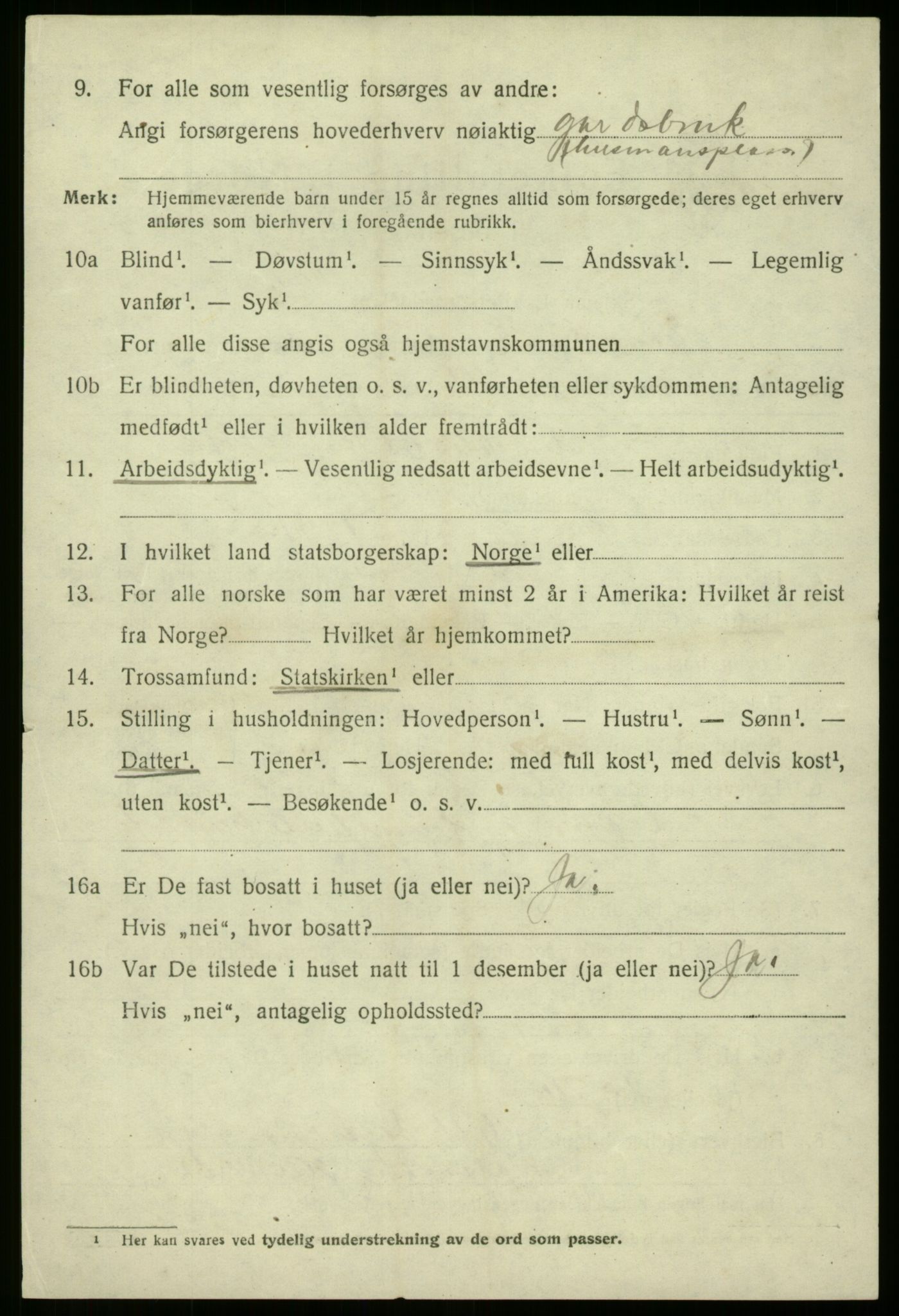 SAB, 1920 census for Eid, 1920, p. 2263