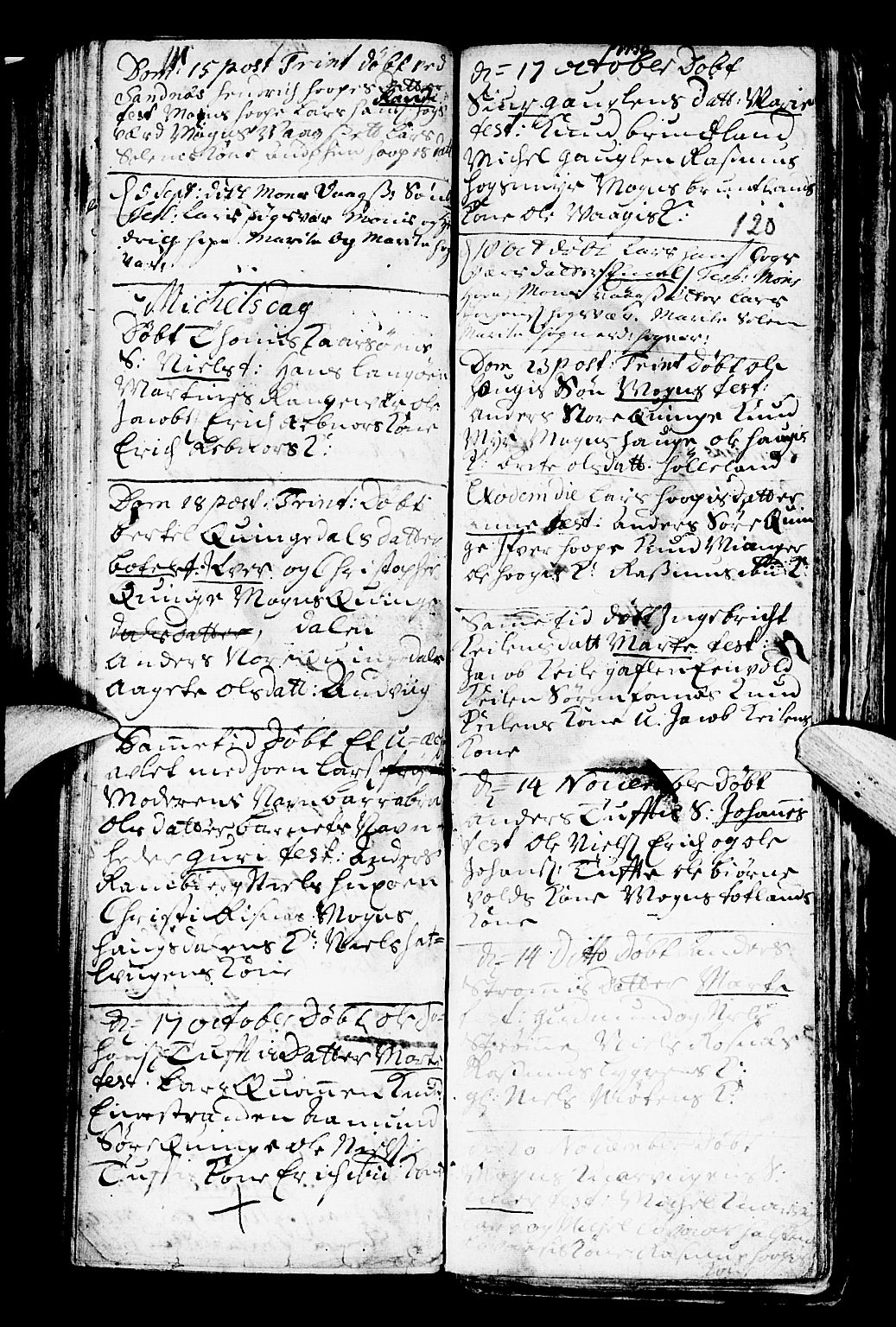 Lindås Sokneprestembete, AV/SAB-A-76701/H/Haa/Haaa/L0001: Parish register (official) no. A 1, 1699-1746, p. 120