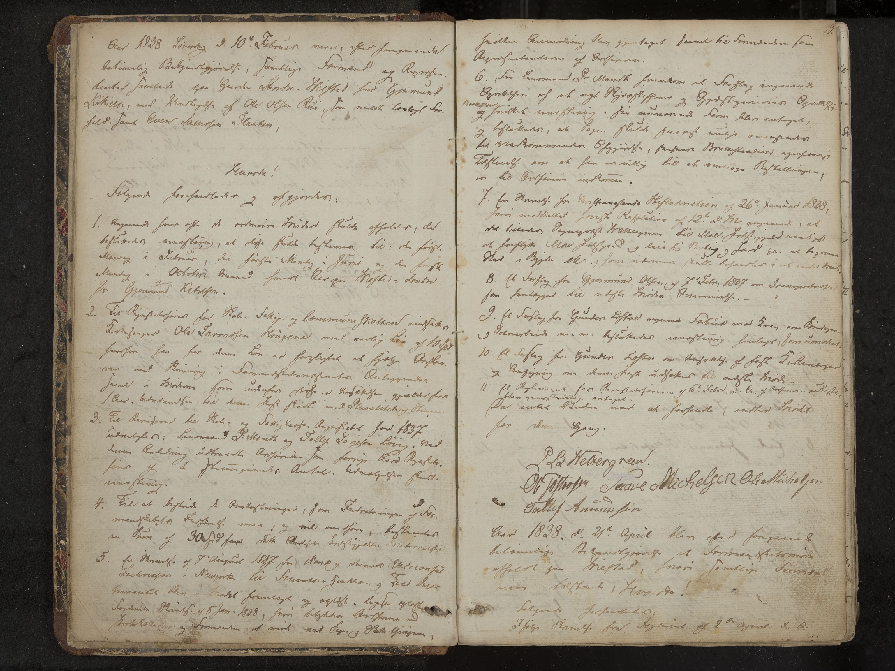 Mo formannskap og sentraladministrasjon, IKAK/0832021/A/L0001: Møtebok Mo og Skafså, 1837-1882, p. 3