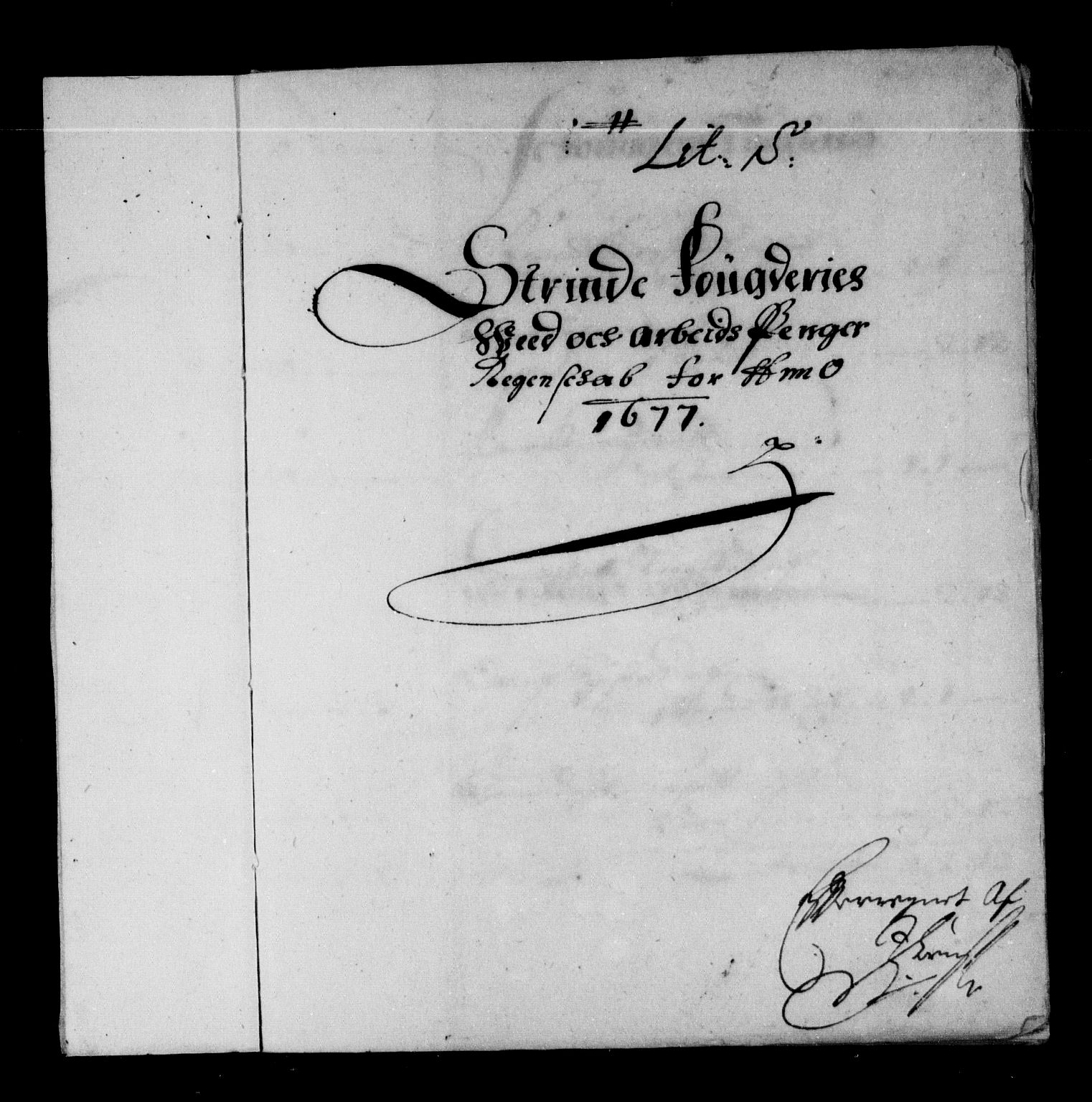Rentekammeret inntil 1814, Reviderte regnskaper, Stiftamtstueregnskaper, Trondheim stiftamt og Nordland amt, AV/RA-EA-6044/R/Re/L0046: Trondheim stiftamt og Nordland amt, 1677