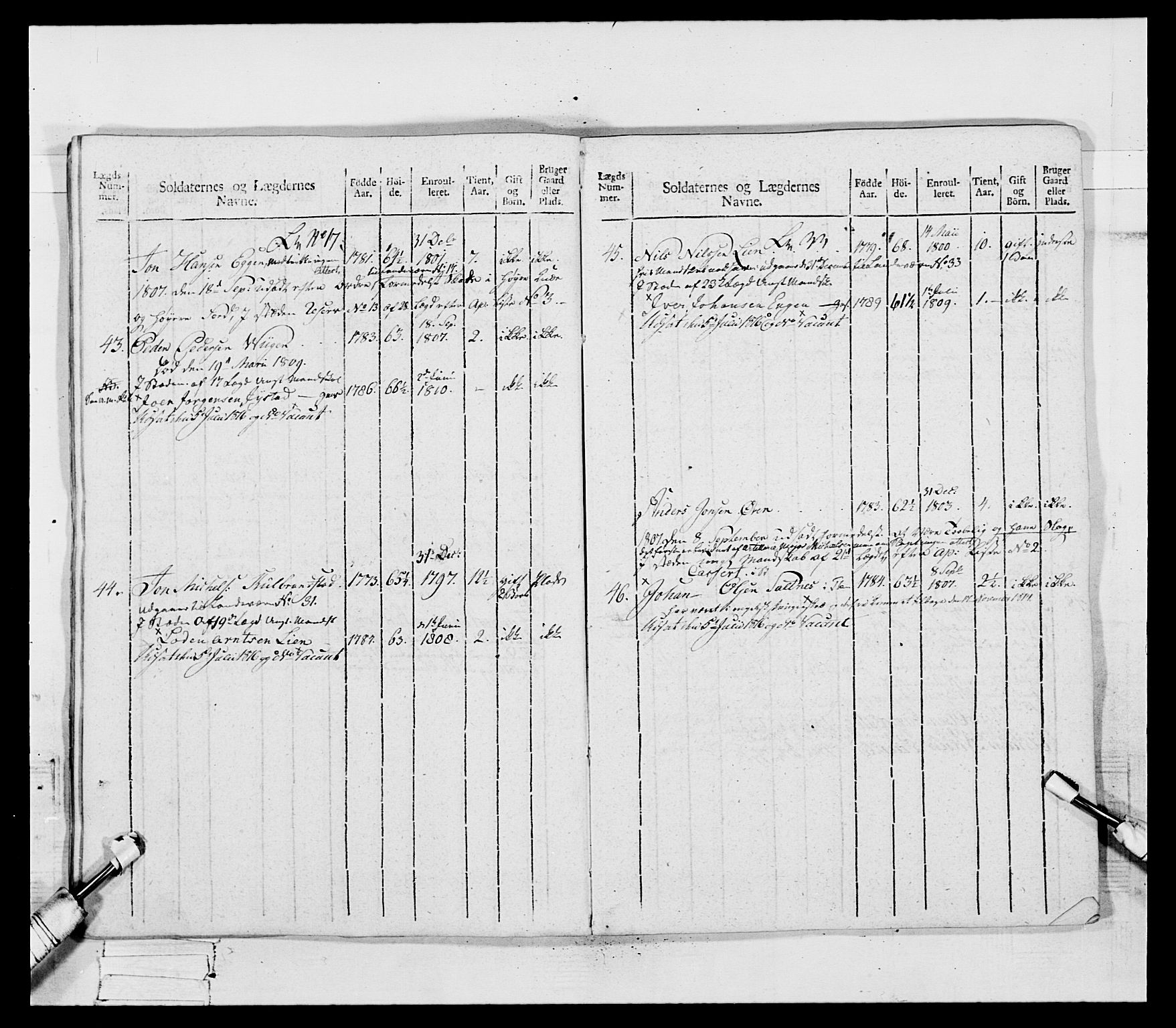 Generalitets- og kommissariatskollegiet, Det kongelige norske kommissariatskollegium, AV/RA-EA-5420/E/Eh/L0083a: 2. Trondheimske nasjonale infanteriregiment, 1810, p. 73