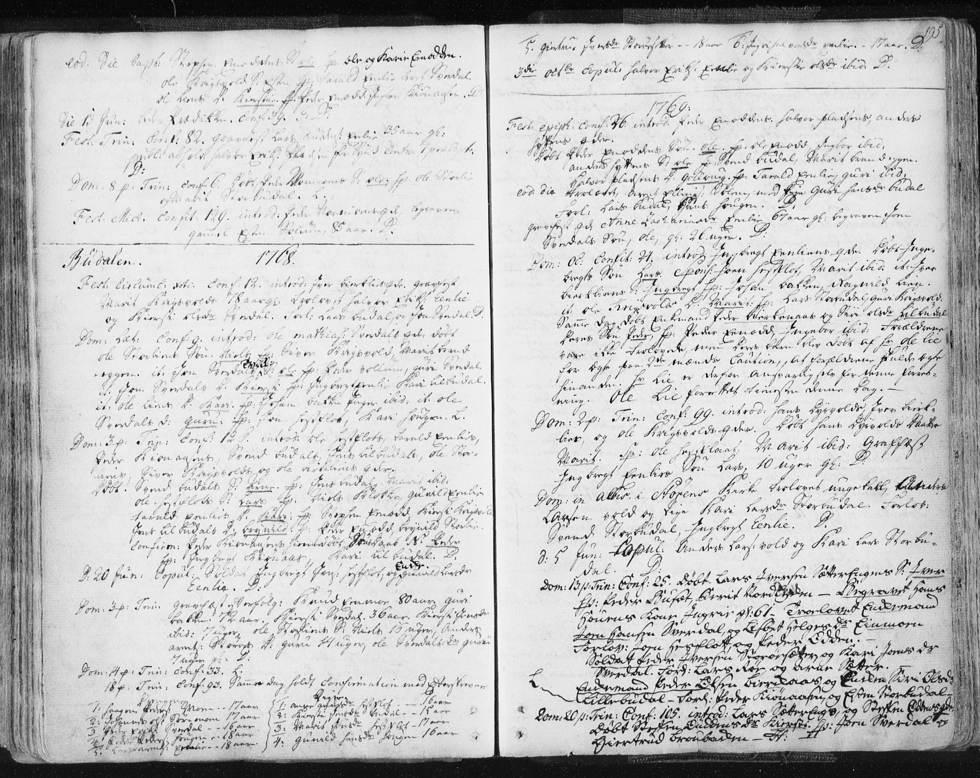 Ministerialprotokoller, klokkerbøker og fødselsregistre - Sør-Trøndelag, SAT/A-1456/687/L0991: Parish register (official) no. 687A02, 1747-1790, p. 195