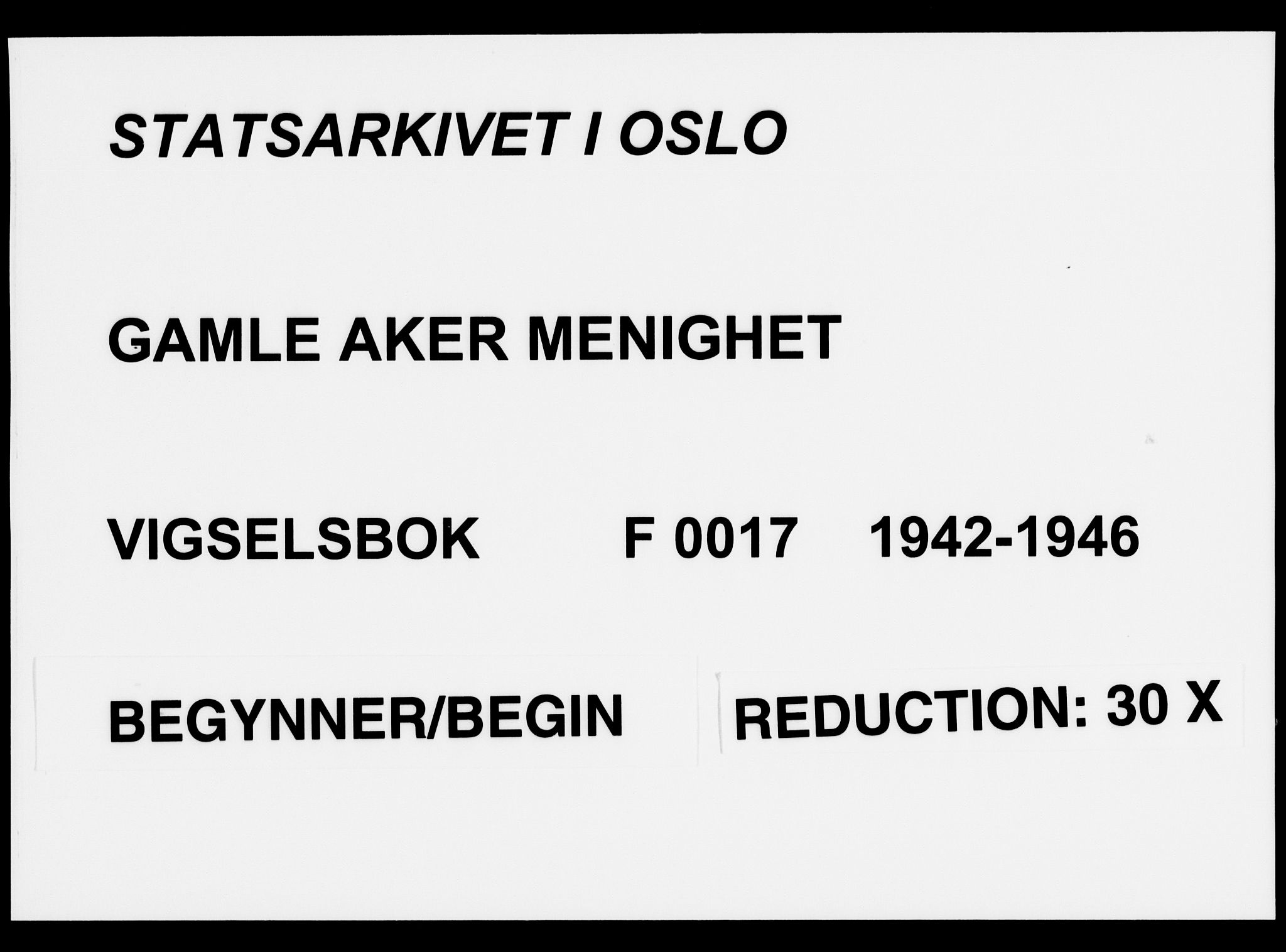 Gamle Aker prestekontor Kirkebøker, AV/SAO-A-10617a/F/L0023: Parish register (official) no. 23, 1942-1946