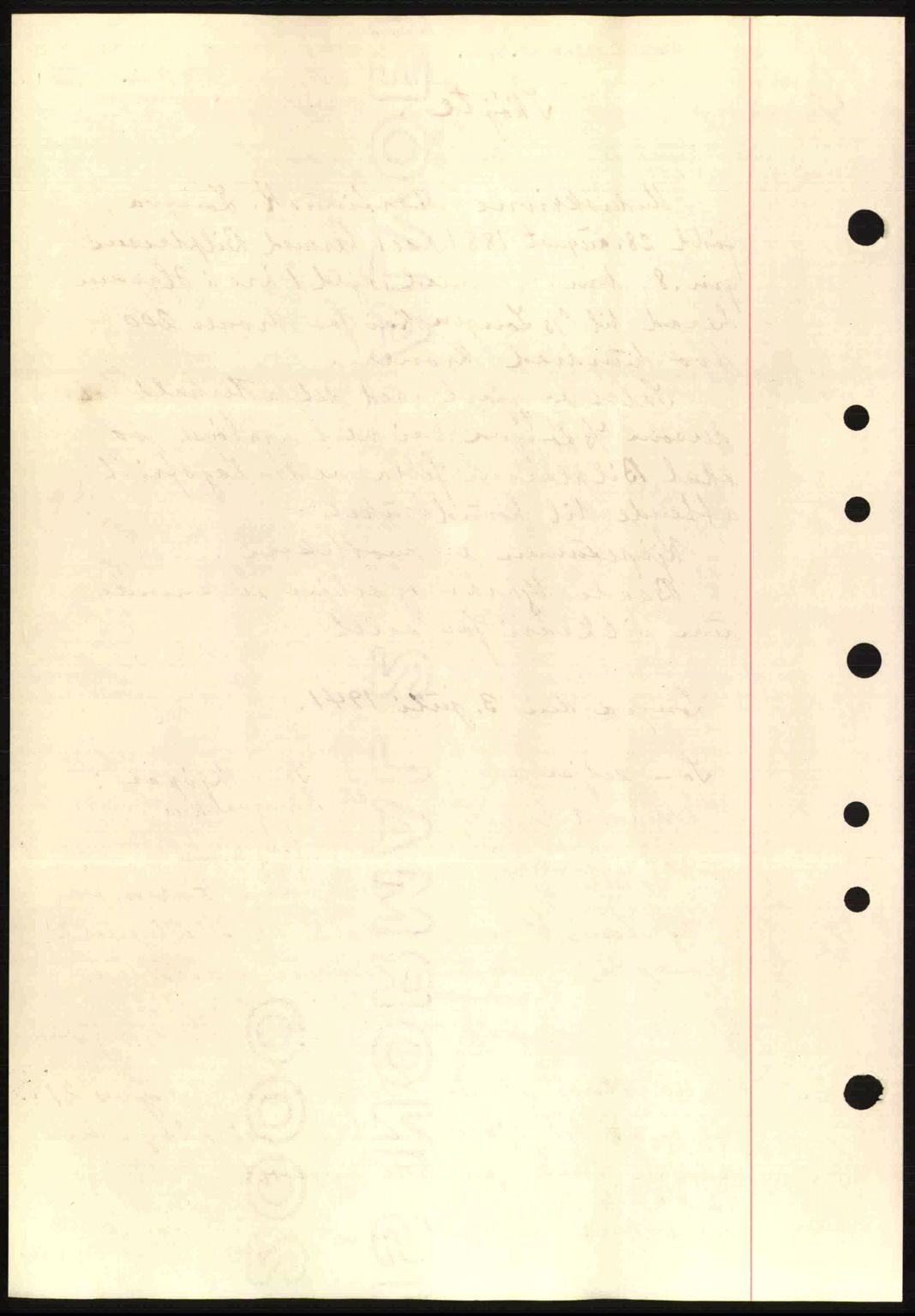 Nordre Sunnmøre sorenskriveri, SAT/A-0006/1/2/2C/2Ca: Mortgage book no. A11, 1941-1941, Diary no: : 1000/1941