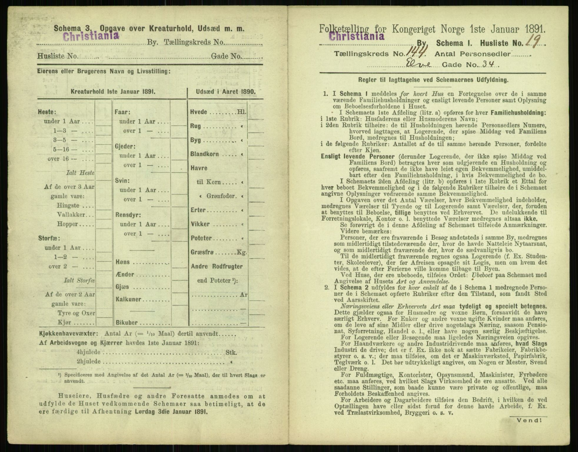 RA, 1891 census for 0301 Kristiania, 1891, p. 79030