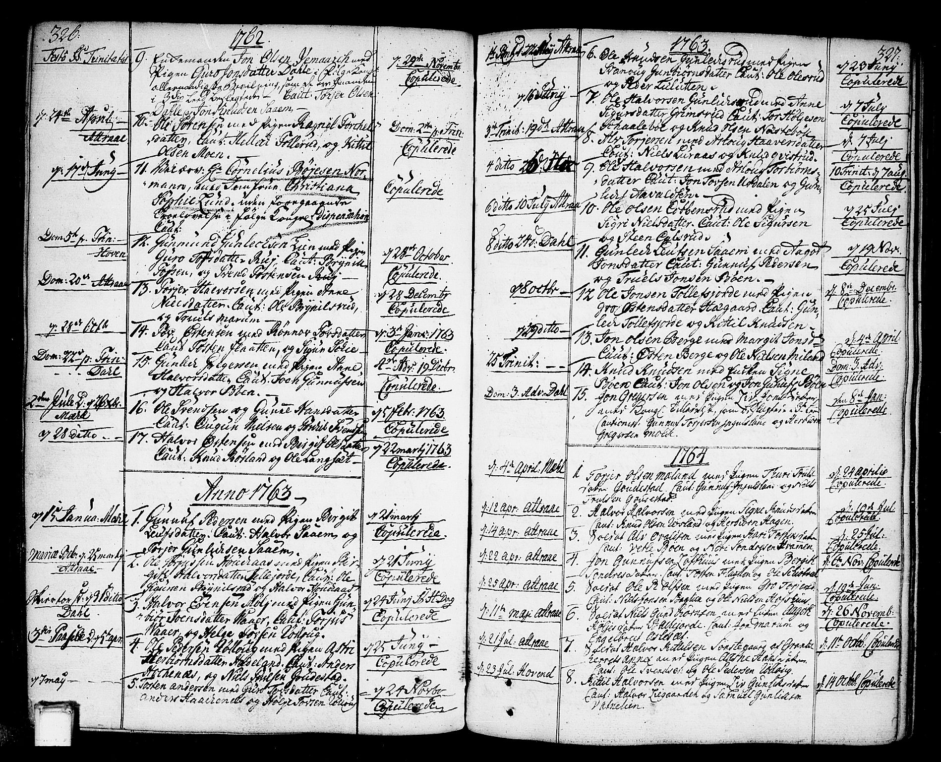 Tinn kirkebøker, SAKO/A-308/F/Fa/L0002: Parish register (official) no. I 2, 1757-1810, p. 326-327