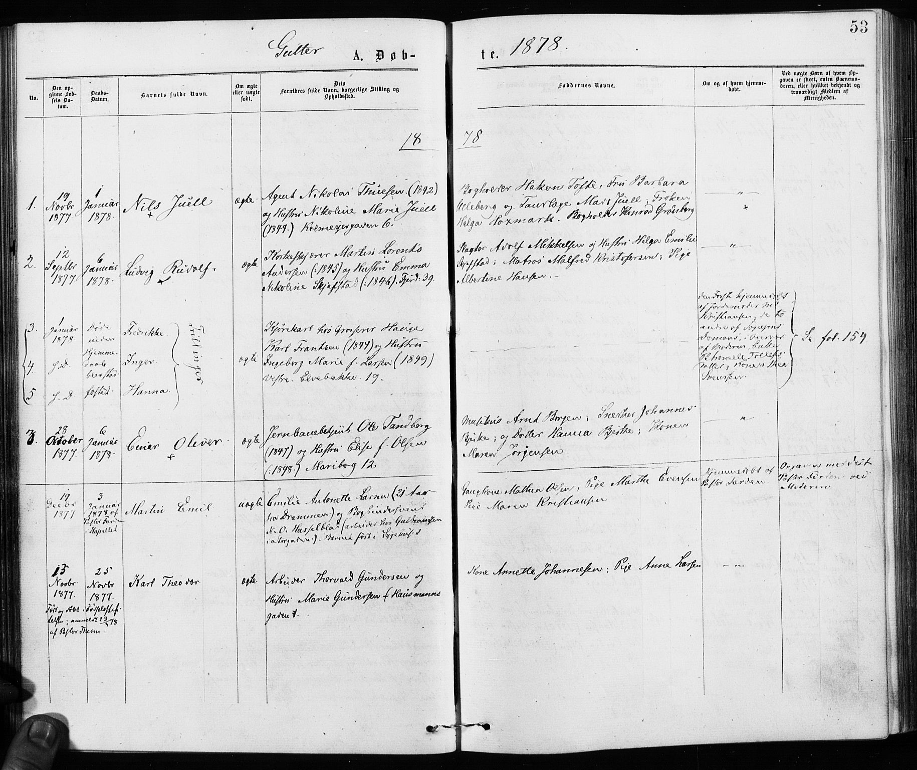 Jakob prestekontor Kirkebøker, SAO/A-10850/F/Fa/L0001: Parish register (official) no. 1, 1875-1924, p. 53