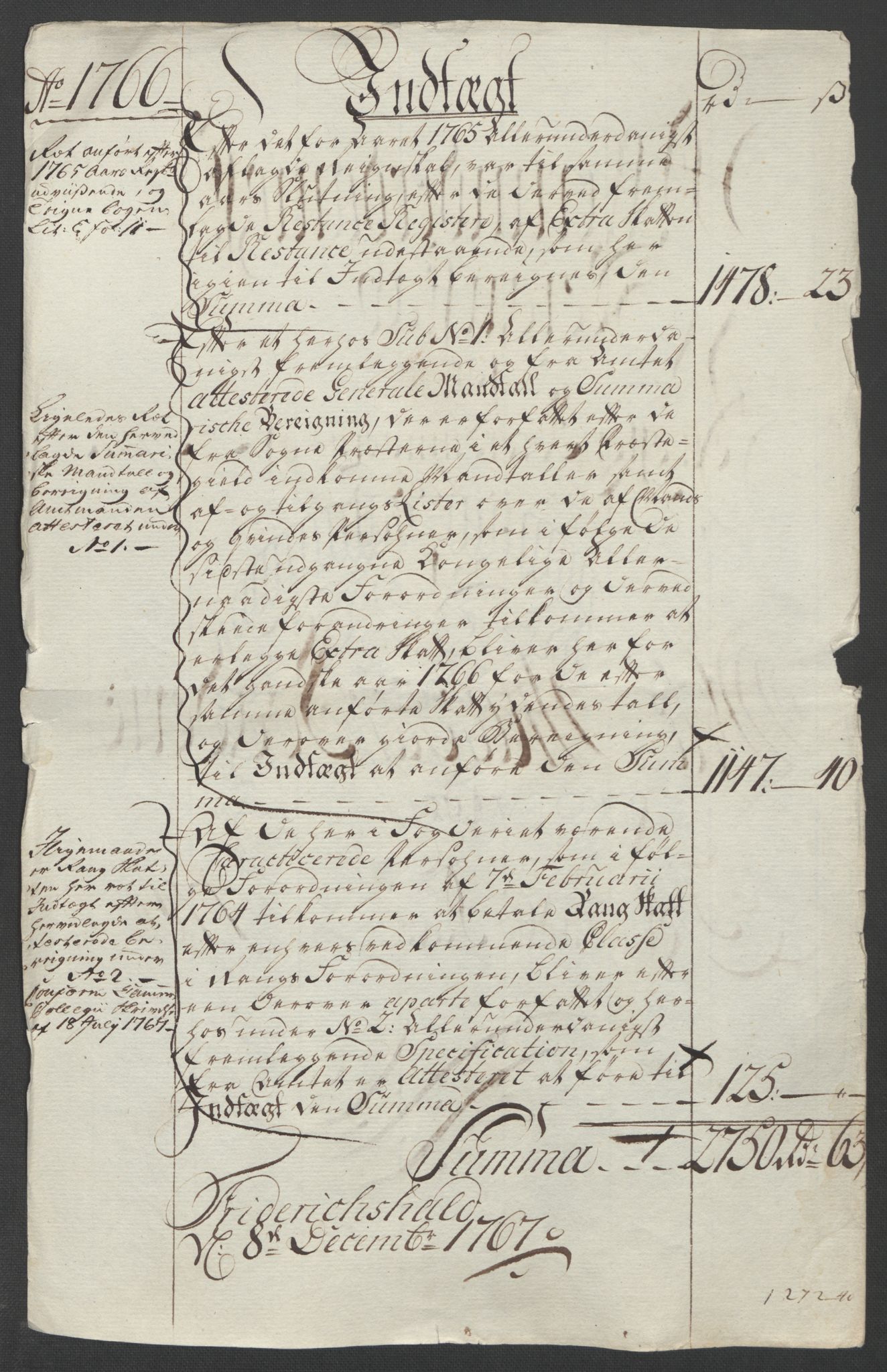 Rentekammeret inntil 1814, Reviderte regnskaper, Fogderegnskap, RA/EA-4092/R01/L0097: Ekstraskatten Idd og Marker, 1756-1767, p. 277