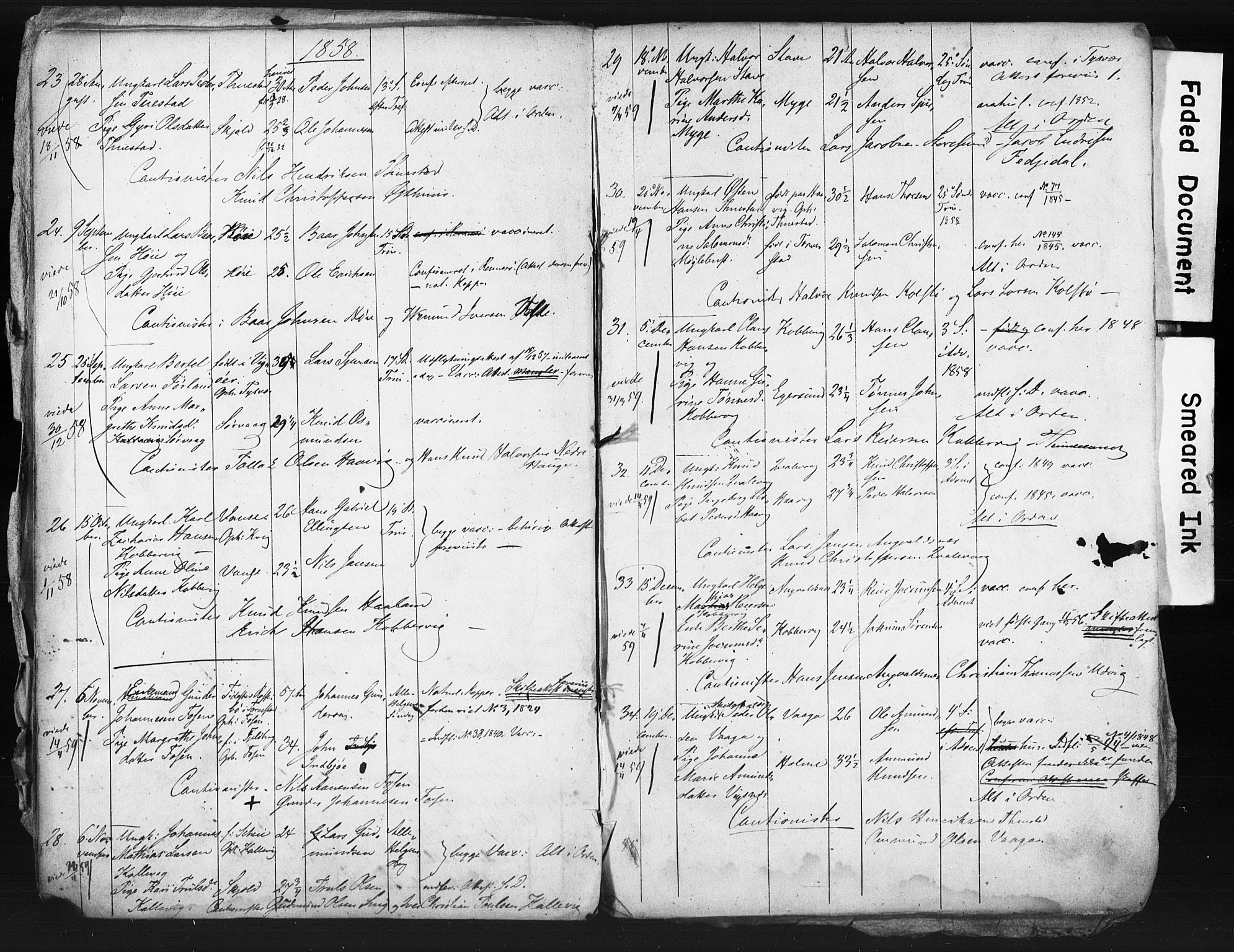 Avaldsnes sokneprestkontor, AV/SAST-A -101851/I/Ie/L0003: Banns register no. IX 3A, 1854-1861