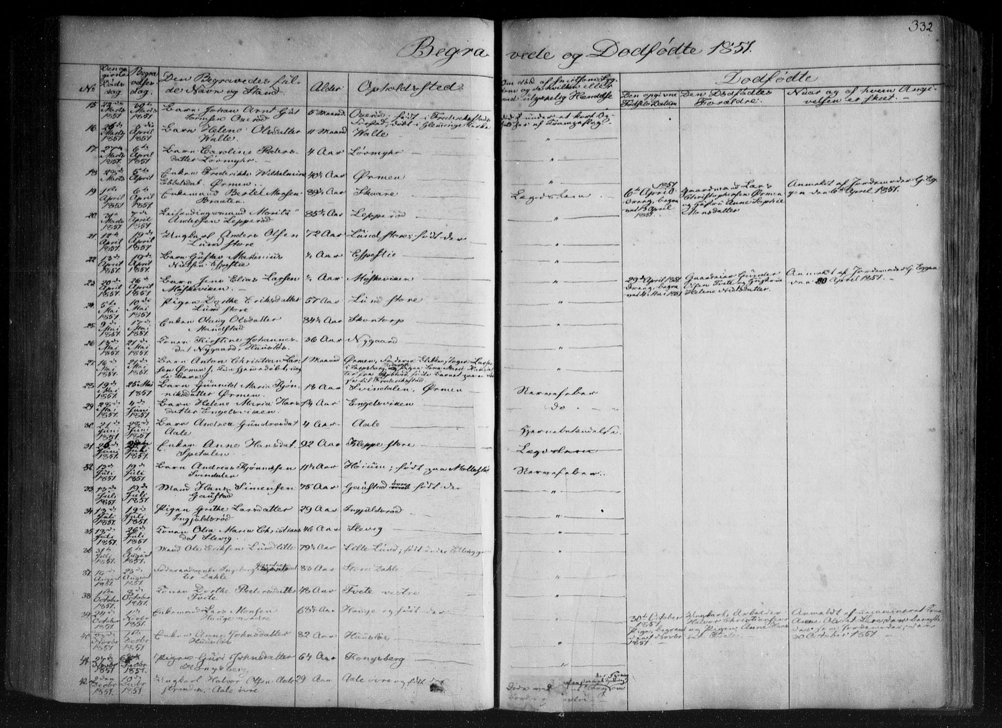 Onsøy prestekontor Kirkebøker, AV/SAO-A-10914/F/Fa/L0003: Parish register (official) no. I 3, 1841-1860, p. 332