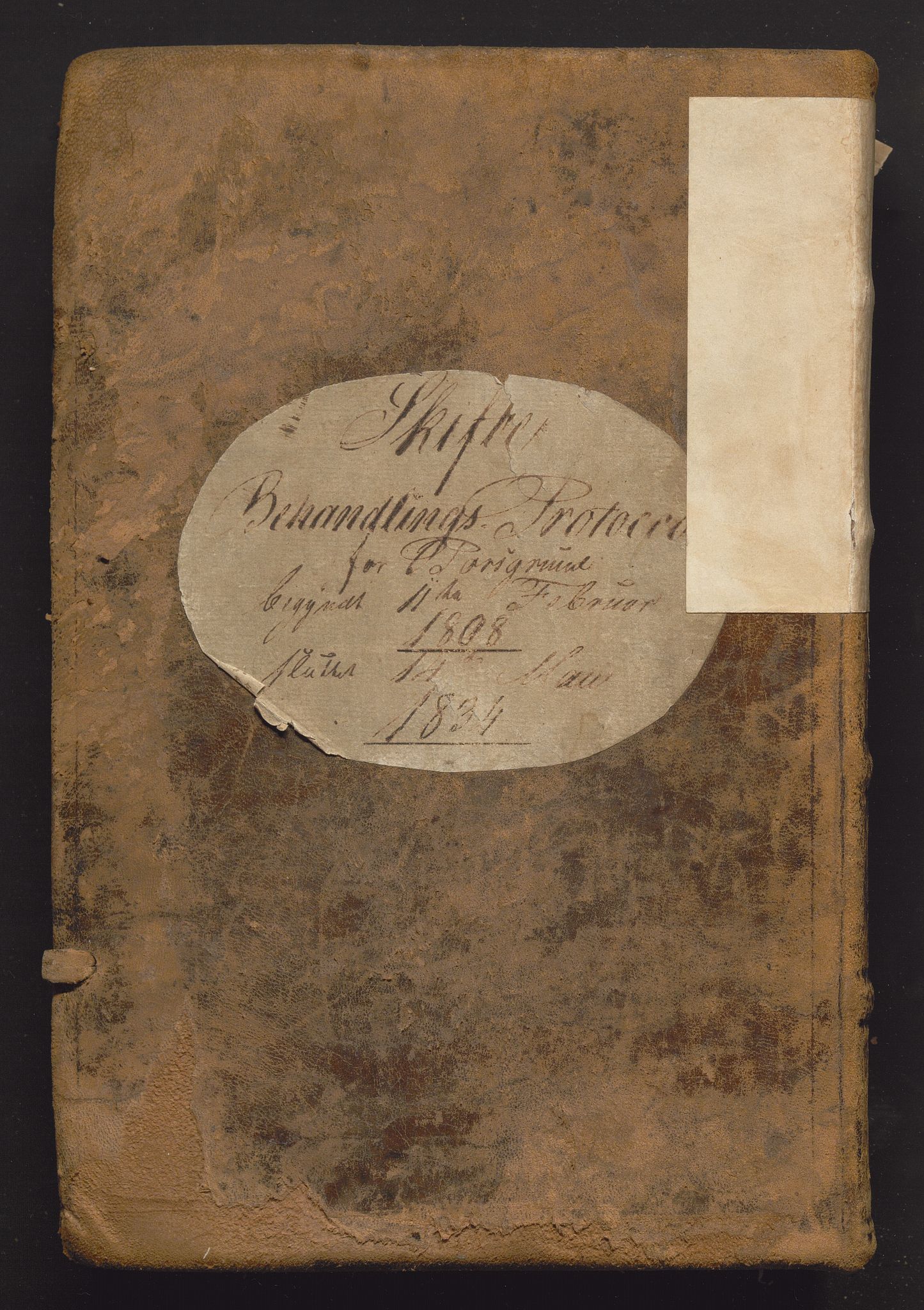 Porsgrunn byfogd, AV/SAKO-A-106/H/Hb/L0001: Skifteprotokoll, 1808-1834