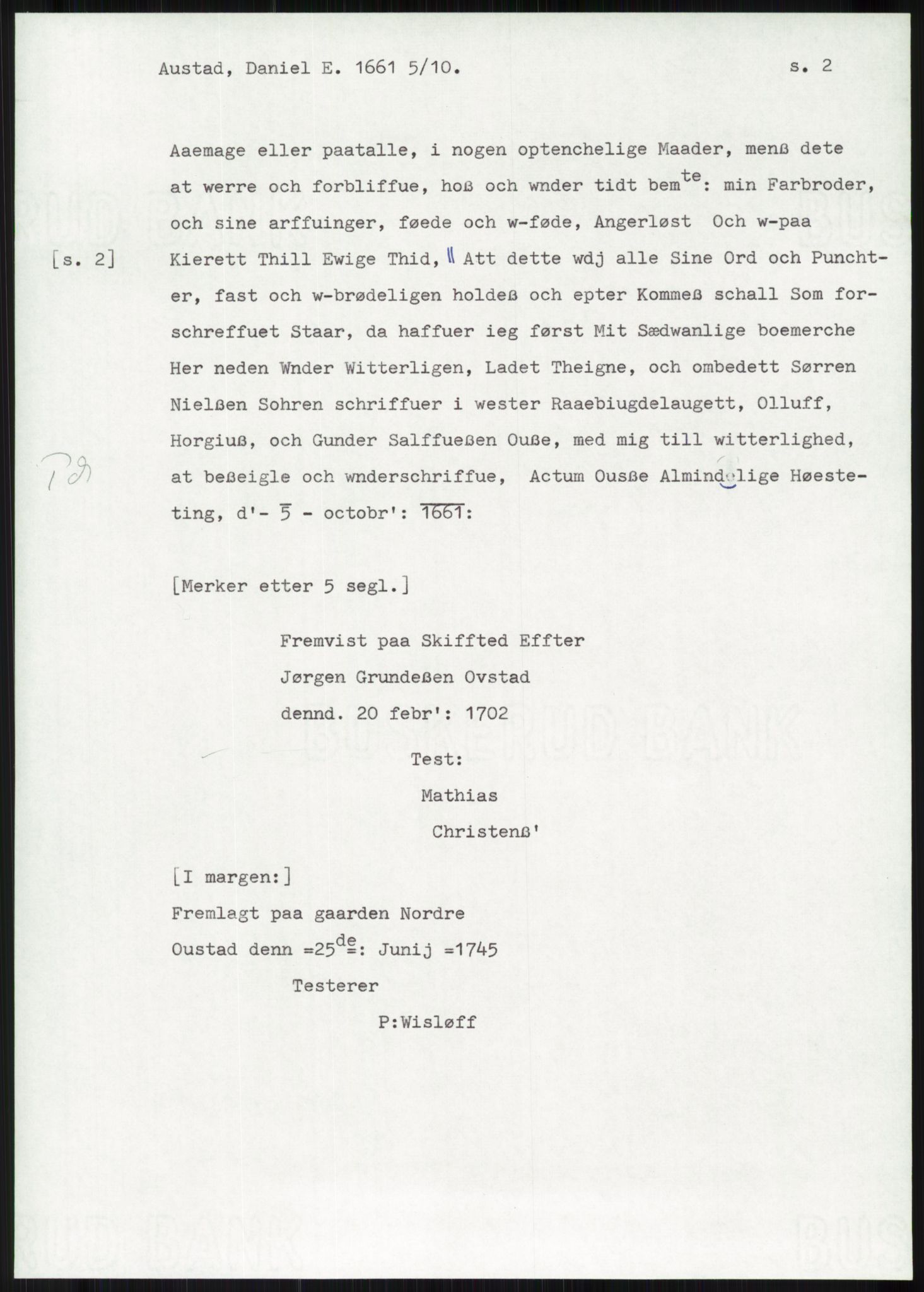 Samlinger til kildeutgivelse, Diplomavskriftsamlingen, AV/RA-EA-4053/H/Ha, p. 337