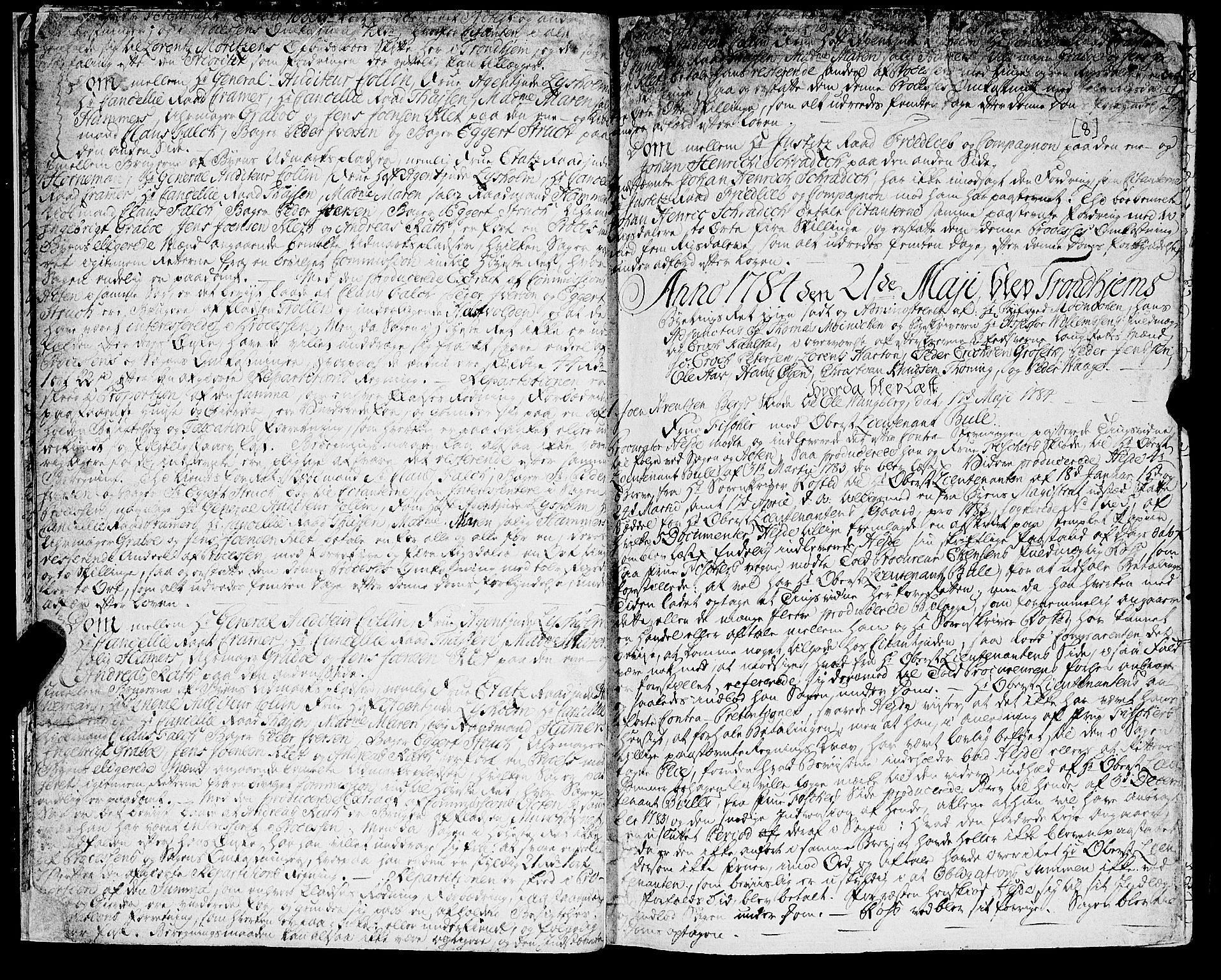 Trondheim byfogd, AV/SAT-A-0003/1/1/1A/L0058: Bytingsprotokoll - 29/4-27/3., 1784-1788, p. 7b-8a