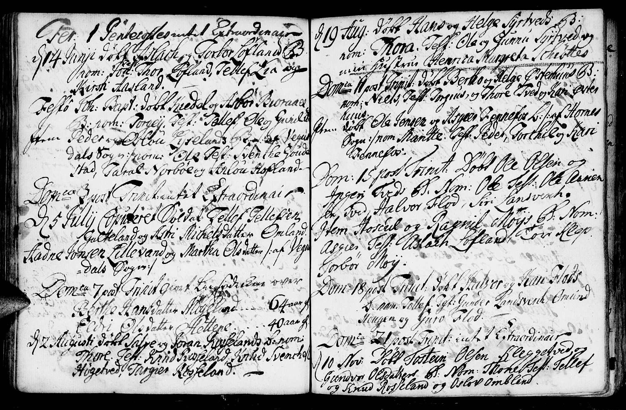Evje sokneprestkontor, SAK/1111-0008/F/Fa/Faa/L0001: Parish register (official) no. A 1, 1705-1760, p. 95