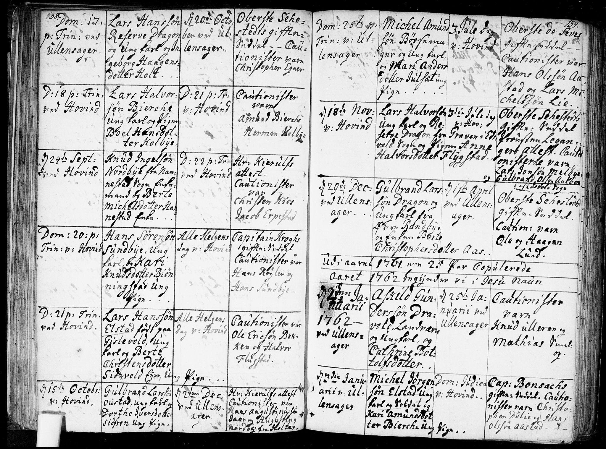 Ullensaker prestekontor Kirkebøker, SAO/A-10236a/F/Fa/L0010: Parish register (official) no. I 10, 1733-1776, p. 138-139