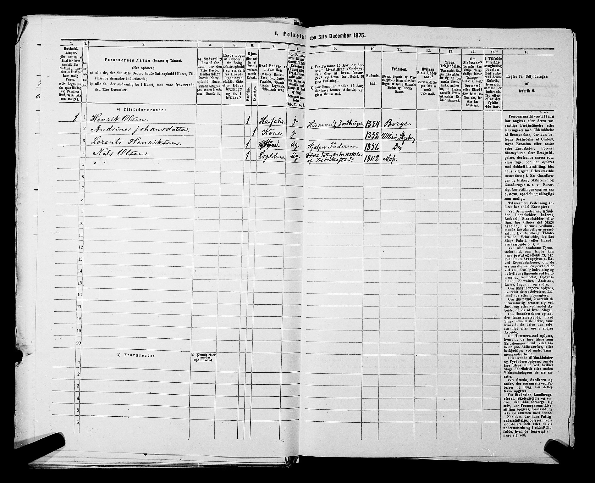 RA, 1875 census for 0115P Skjeberg, 1875, p. 1328