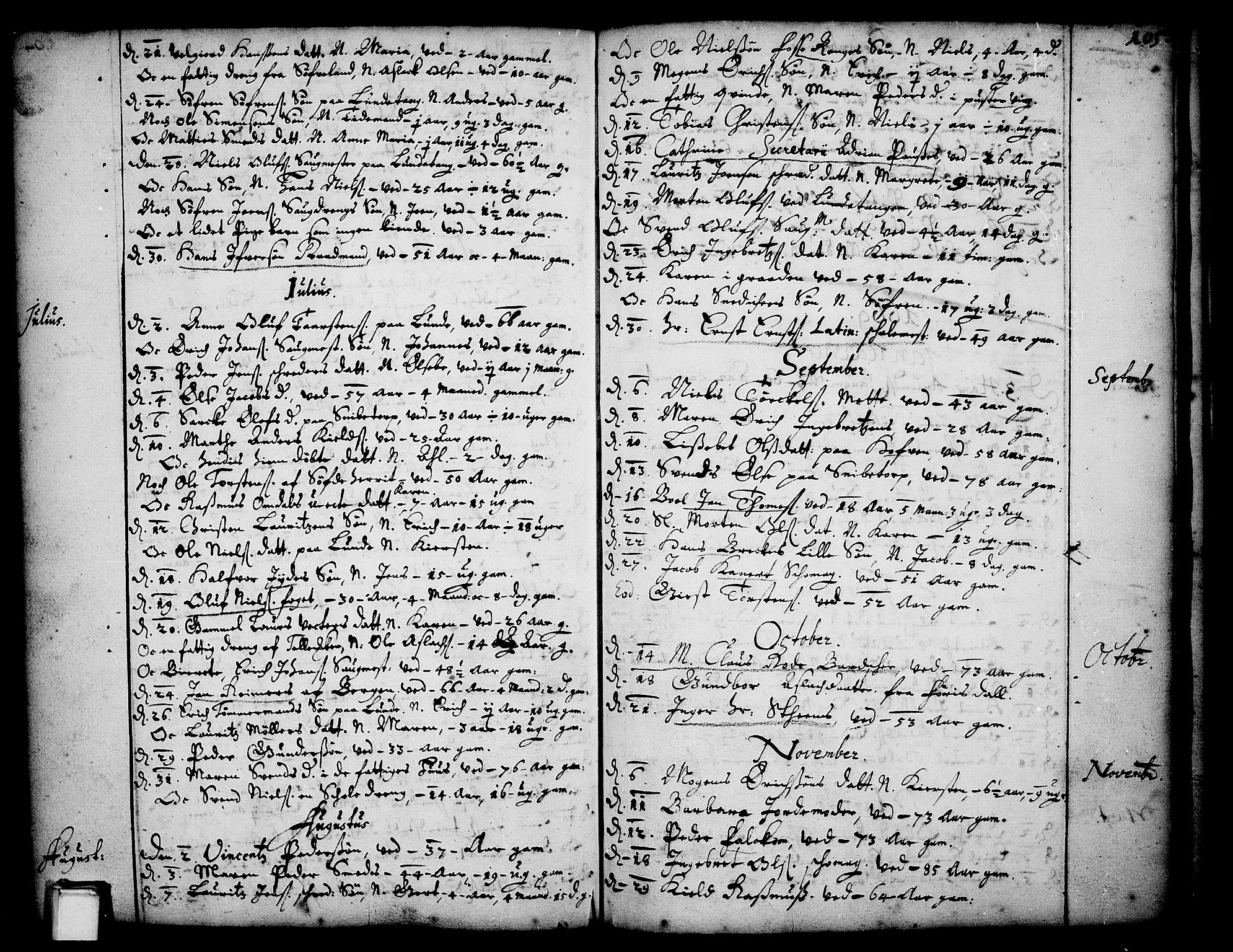 Skien kirkebøker, SAKO/A-302/F/Fa/L0001: Parish register (official) no. 1, 1659-1679, p. 105