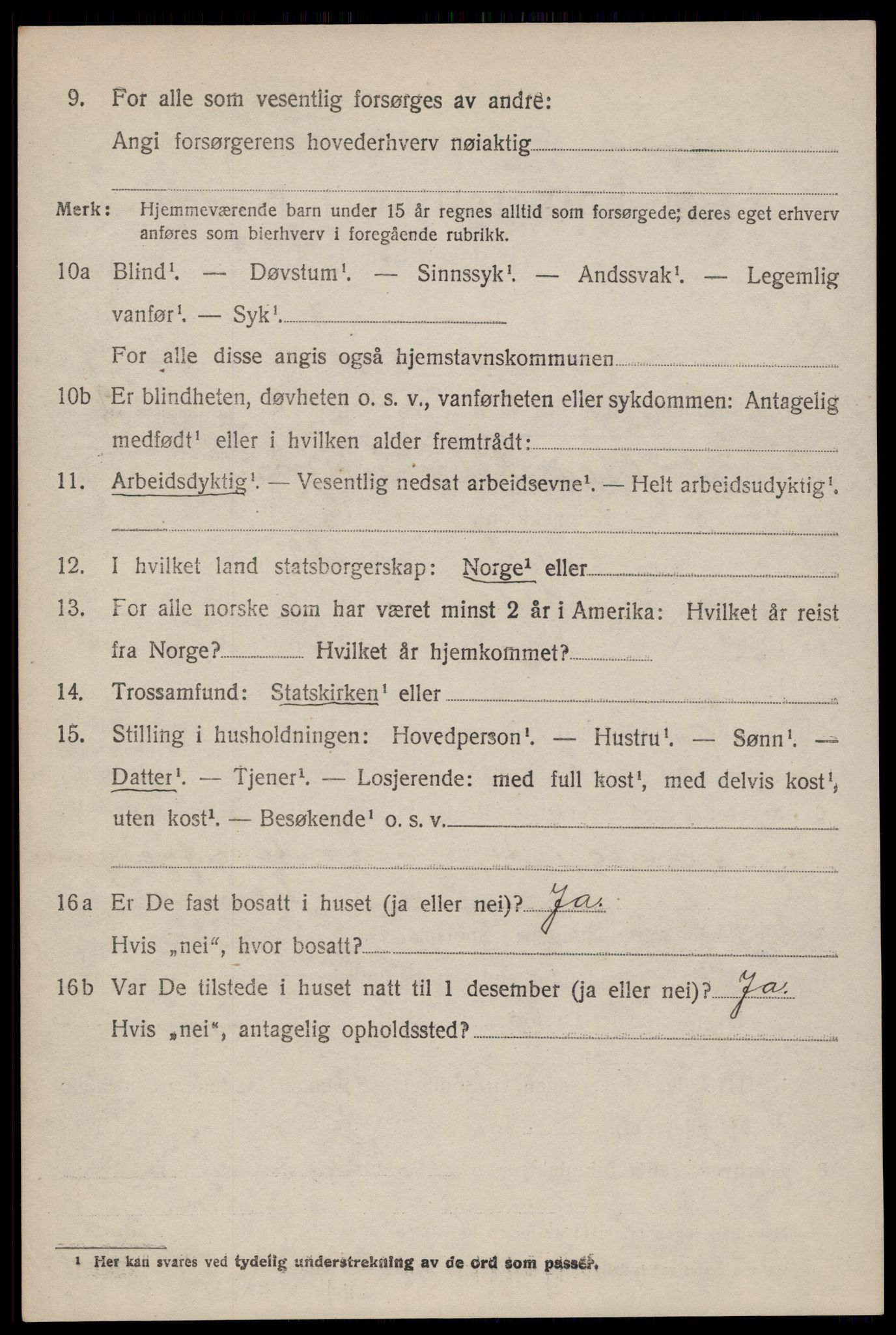 SAKO, 1920 census for Kviteseid, 1920, p. 7964