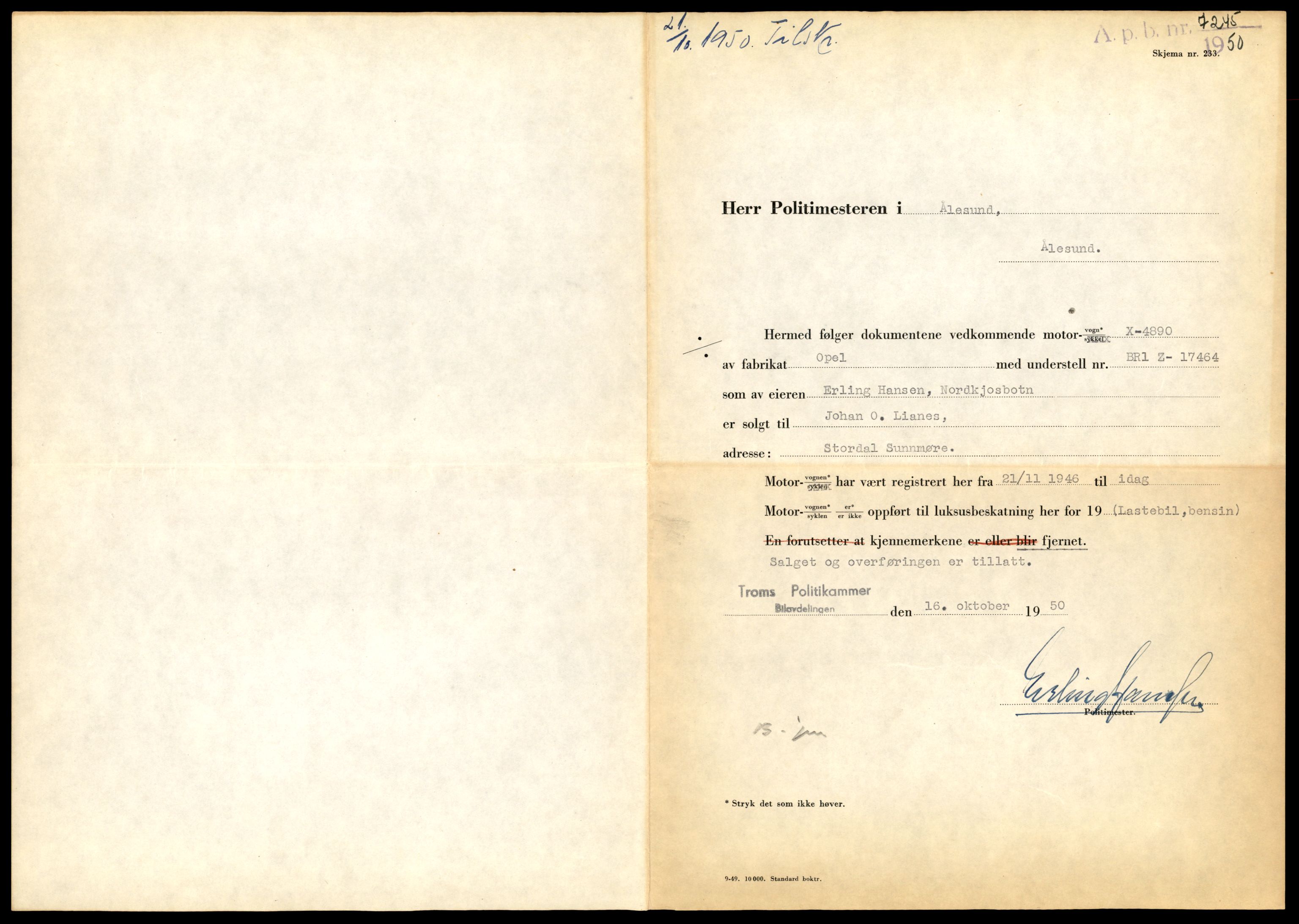 Møre og Romsdal vegkontor - Ålesund trafikkstasjon, AV/SAT-A-4099/F/Fe/L0014: Registreringskort for kjøretøy T 1565 - T 1698, 1927-1998, p. 379