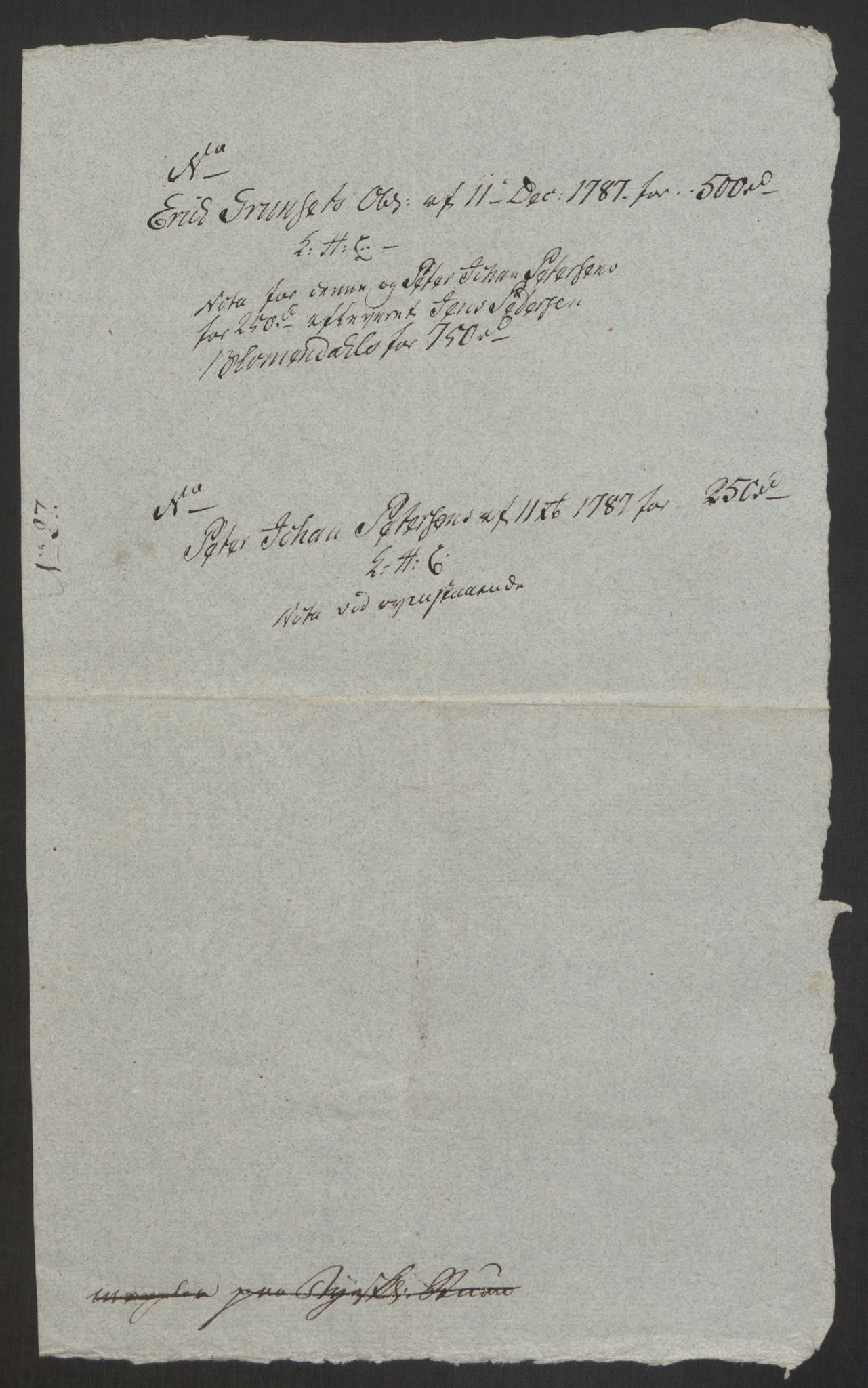 Forsvaret, Den norske kvesthuskasse/krigshospitalkasse, AV/RA-RAFA-1887/F/Fa/L0008: Konsepter, 1790-1793, p. 393