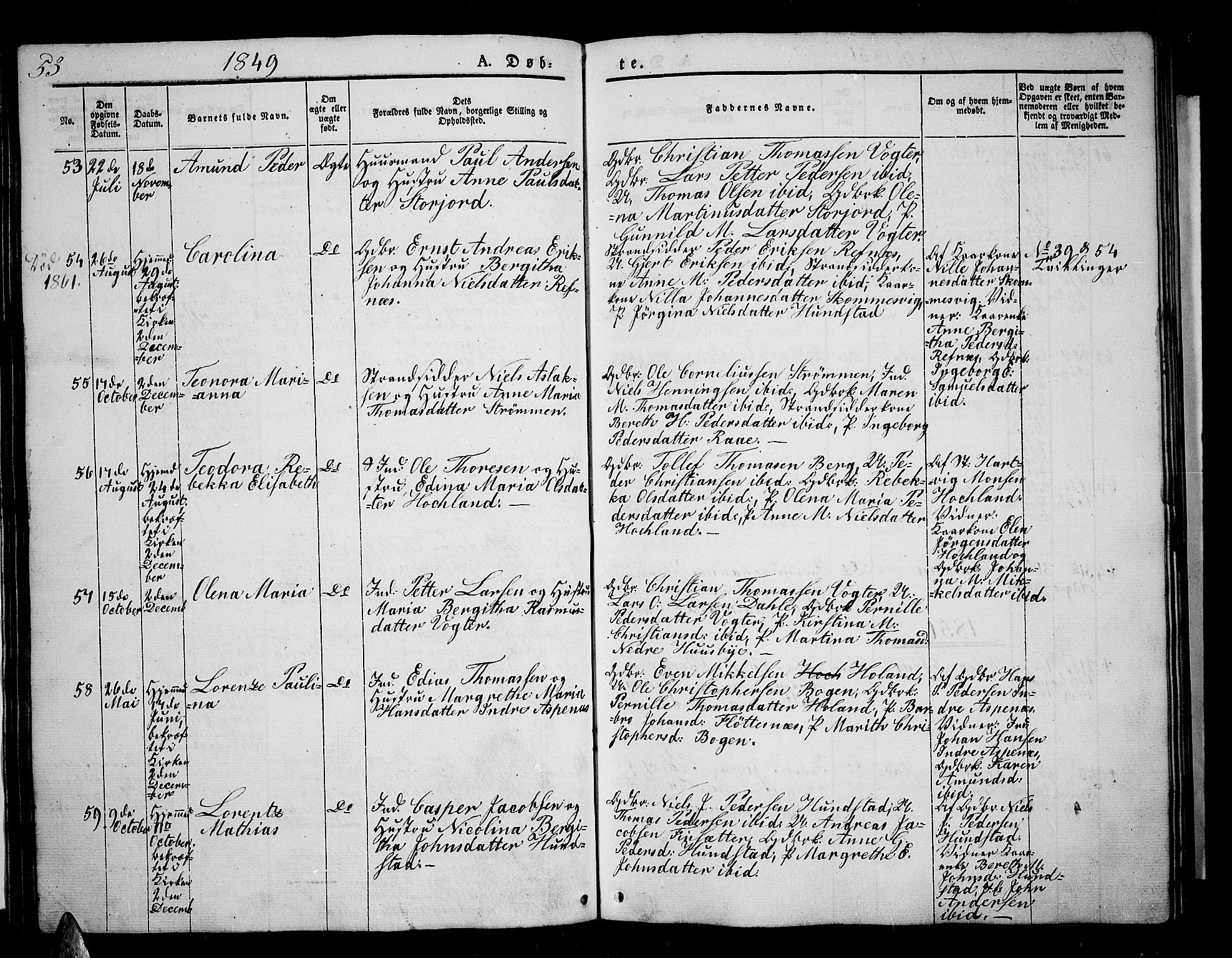 Kvæfjord sokneprestkontor, AV/SATØ-S-1323/G/Ga/Gab/L0002klokker: Parish register (copy) no. 2, 1841-1855, p. 53