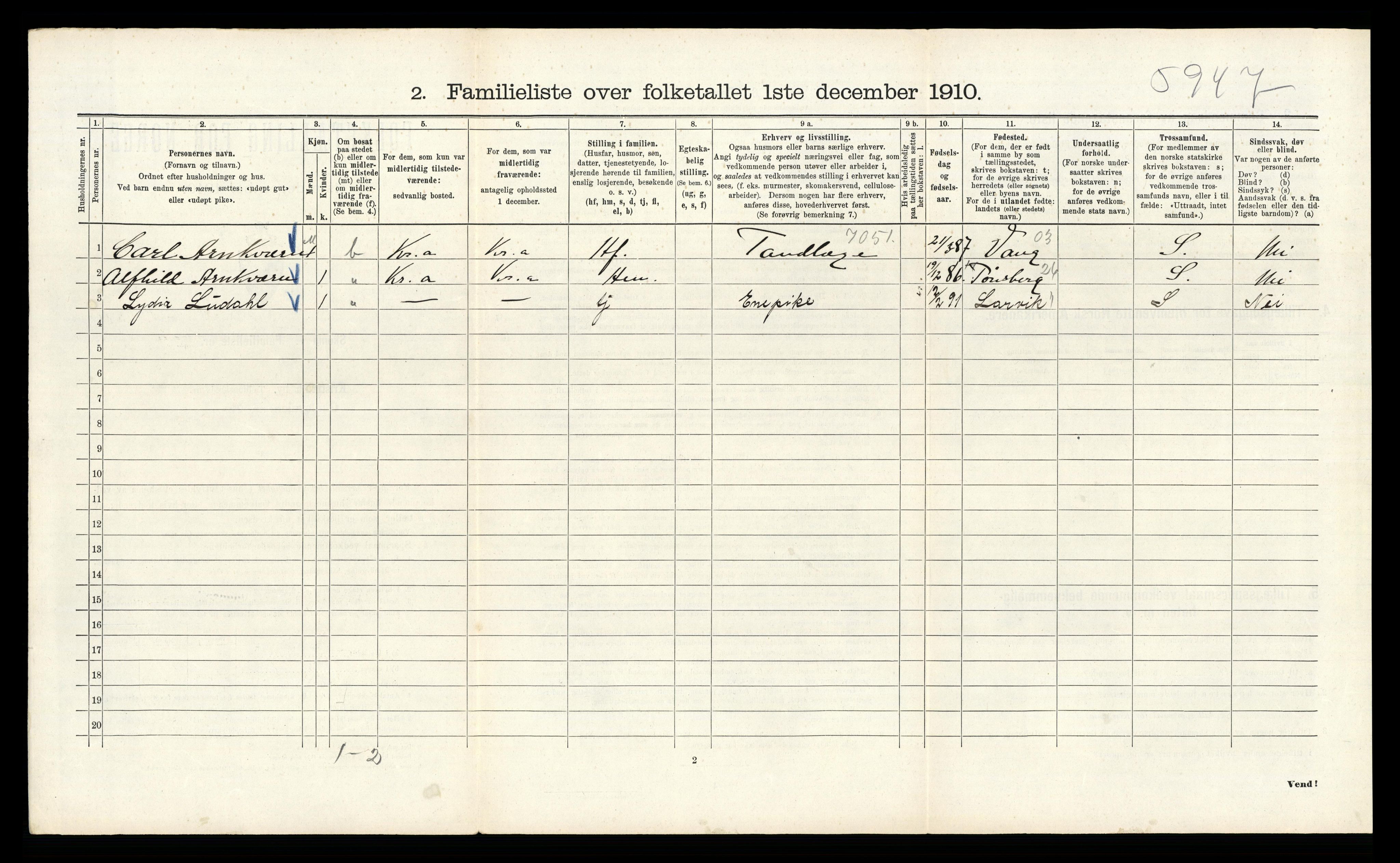 RA, 1910 census for Kristiania, 1910, p. 28242