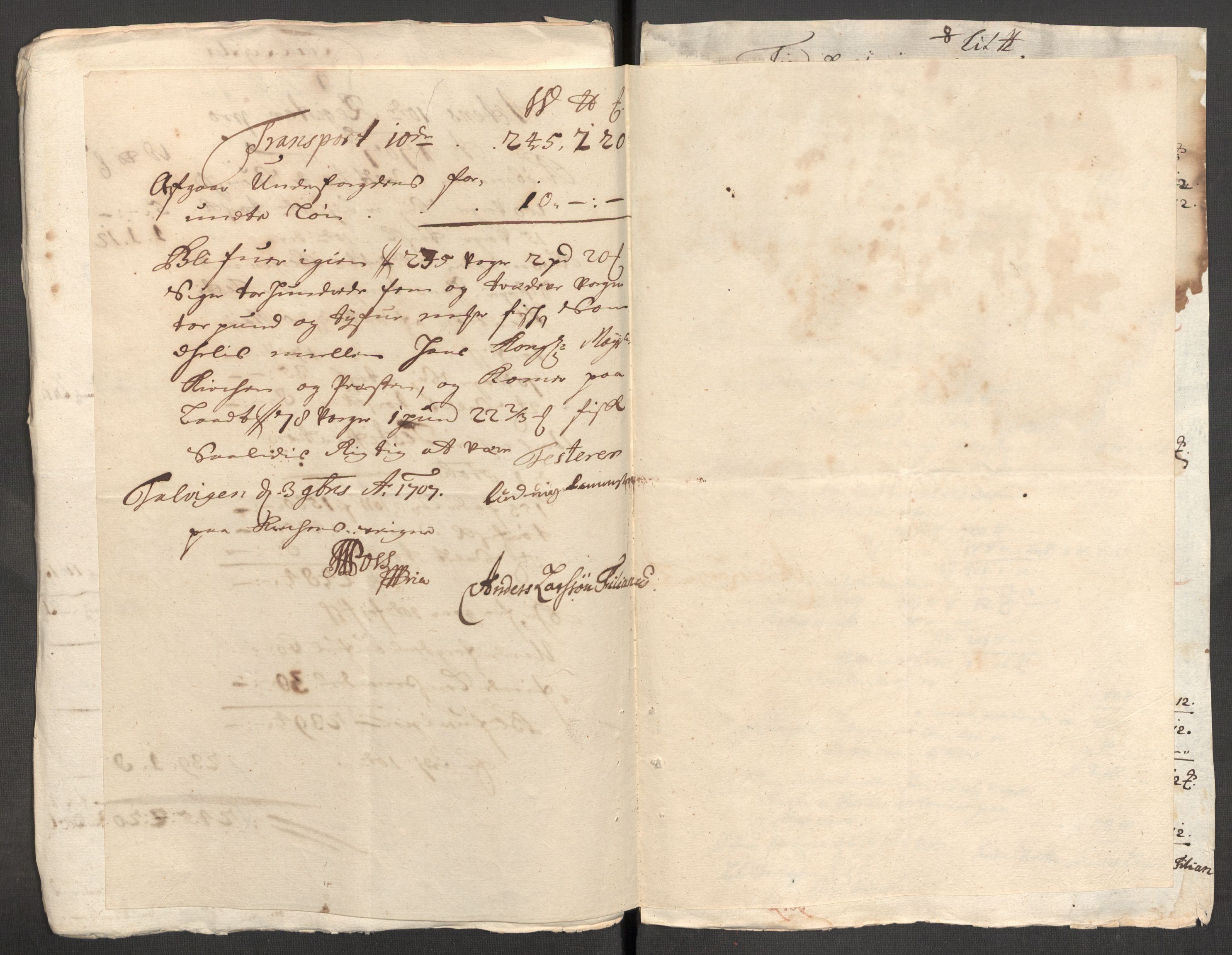 Rentekammeret inntil 1814, Reviderte regnskaper, Fogderegnskap, AV/RA-EA-4092/R69/L4854: Fogderegnskap Finnmark/Vardøhus, 1707-1708, p. 64