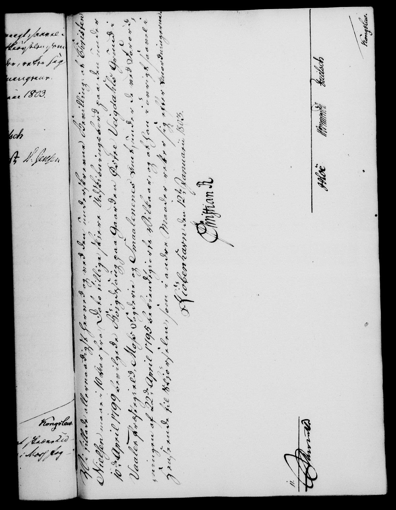 Rentekammeret, Kammerkanselliet, RA/EA-3111/G/Gf/Gfa/L0085: Norsk relasjons- og resolusjonsprotokoll (merket RK 52.85), 1803, p. 52