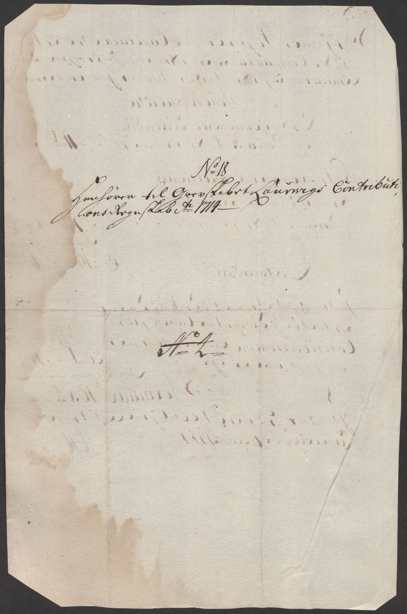 Rentekammeret inntil 1814, Reviderte regnskaper, Fogderegnskap, RA/EA-4092/R33/L1986: Fogderegnskap Larvik grevskap, 1714-1715, p. 201