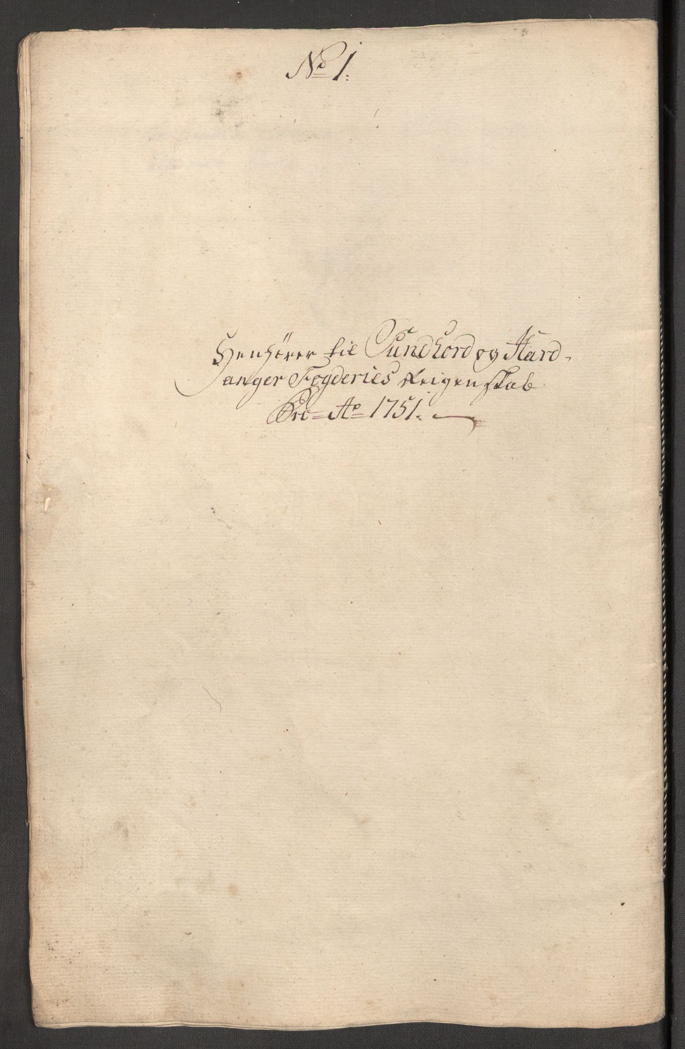 Rentekammeret inntil 1814, Reviderte regnskaper, Fogderegnskap, RA/EA-4092/R48/L3056: Fogderegnskap Sunnhordland og Hardanger, 1751, p. 91