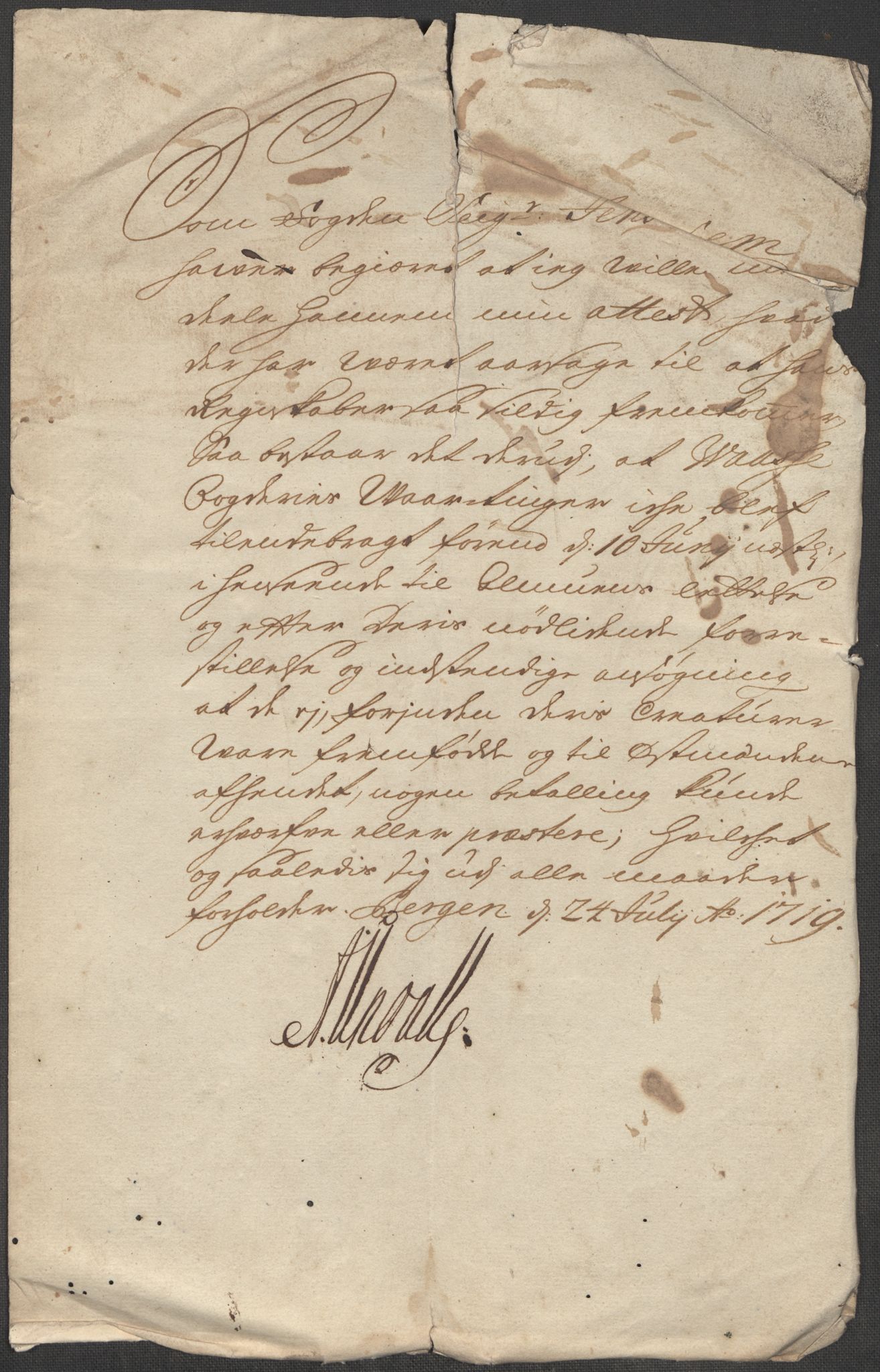 Rentekammeret inntil 1814, Reviderte regnskaper, Fogderegnskap, AV/RA-EA-4092/R51/L3202: Fogderegnskap Nordhordland og Voss, 1718, p. 184