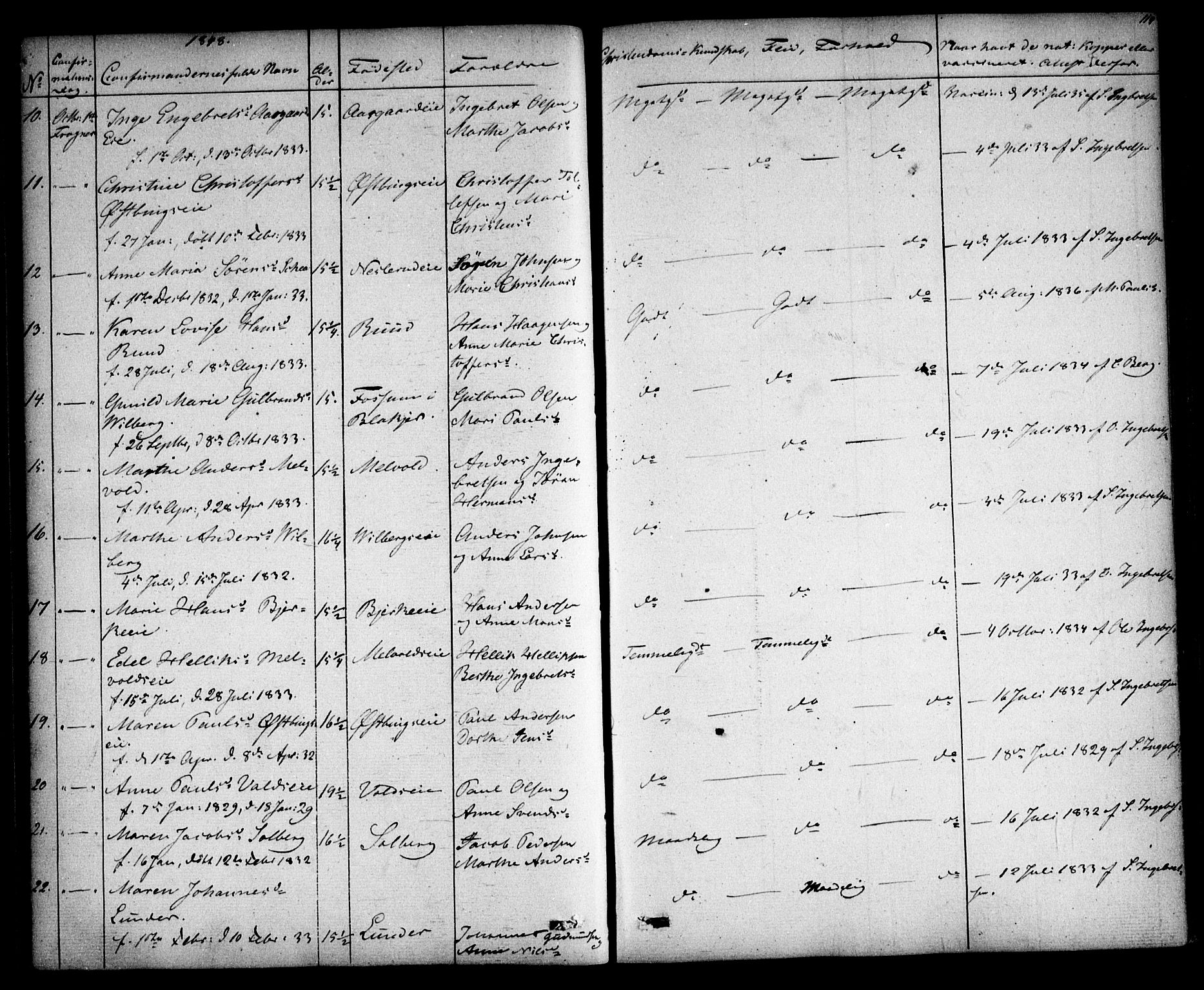 Sørum prestekontor Kirkebøker, AV/SAO-A-10303/F/Fa/L0005: Parish register (official) no. I 5, 1846-1863, p. 114